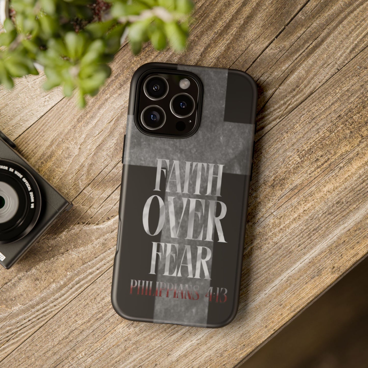 Phone Case - Faith Over Fear - Black
