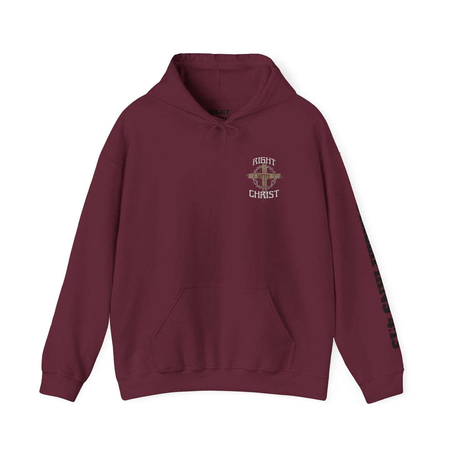 Christian Unisex Hoodie - Right with Christ Design