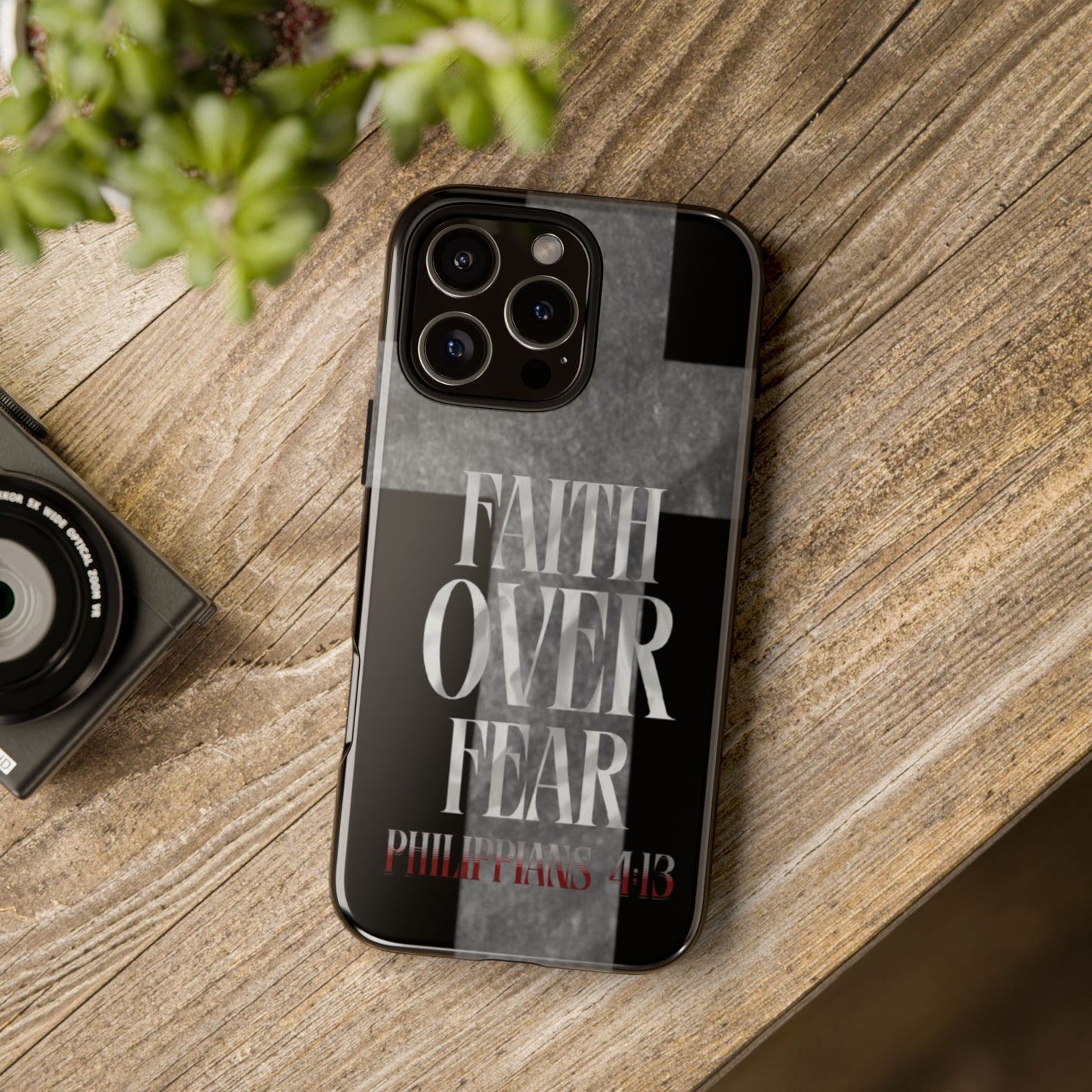 Phone Case - Faith Over Fear - Black