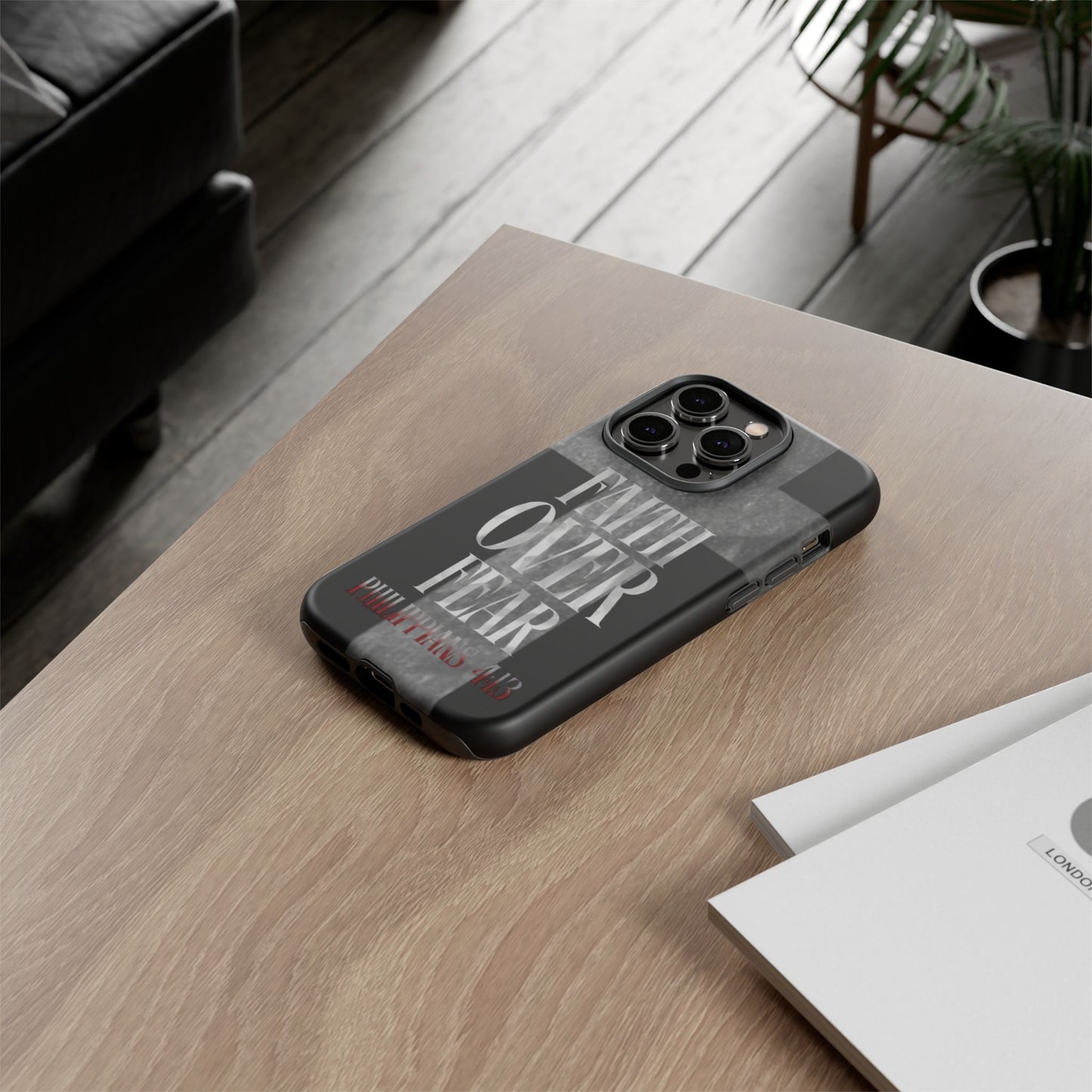 Phone Case - Faith Over Fear - Black