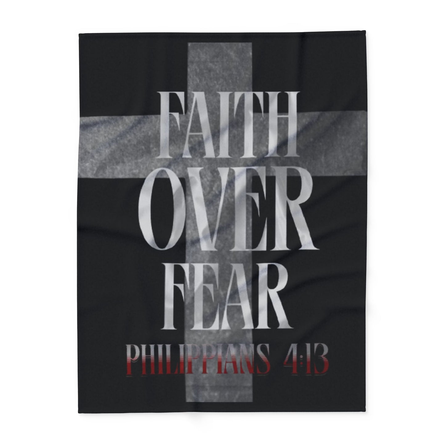 Faith Over Fear Fleece Blanket