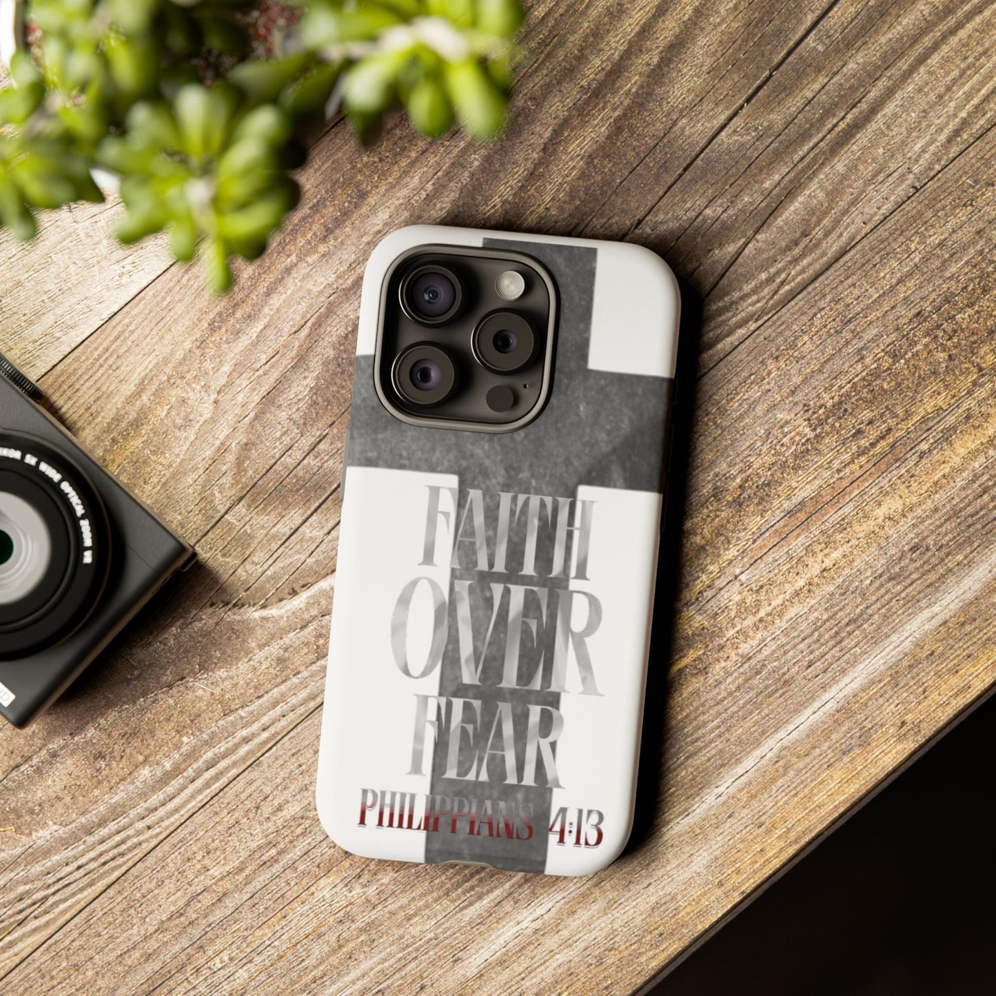 Phone Case - Faith Over Fear - White