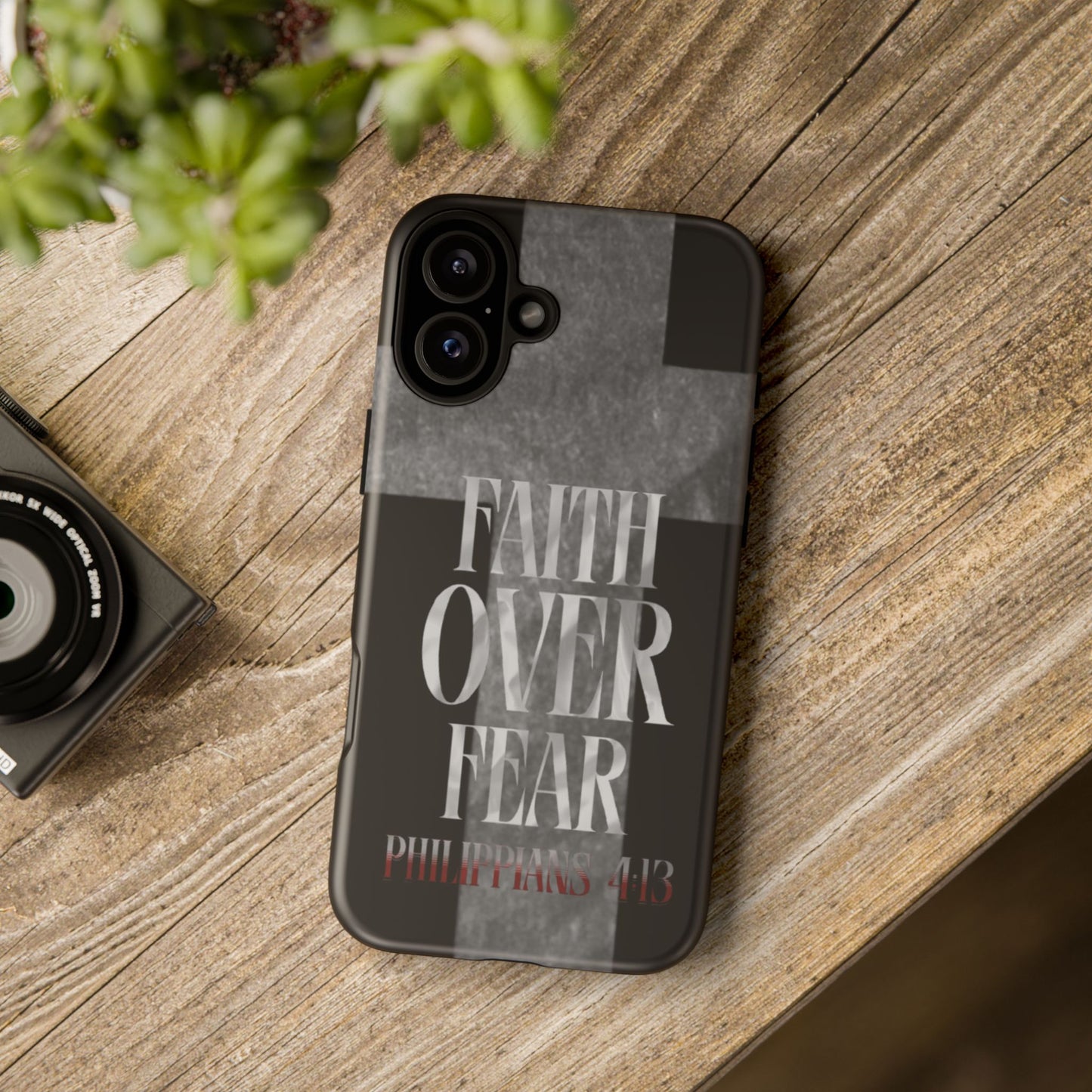Phone Case - Faith Over Fear - Black