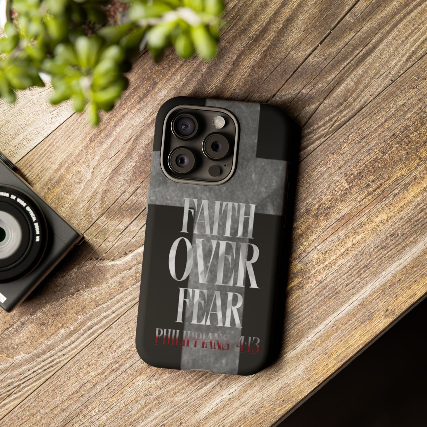 Phone Case - Faith Over Fear - Black