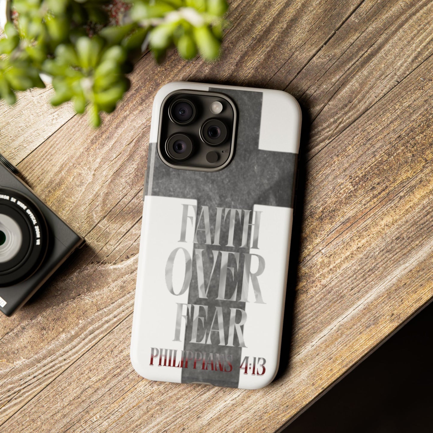 Phone Case - Faith Over Fear - White