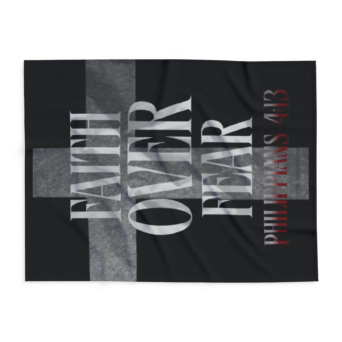 Faith Over Fear Fleece Blanket