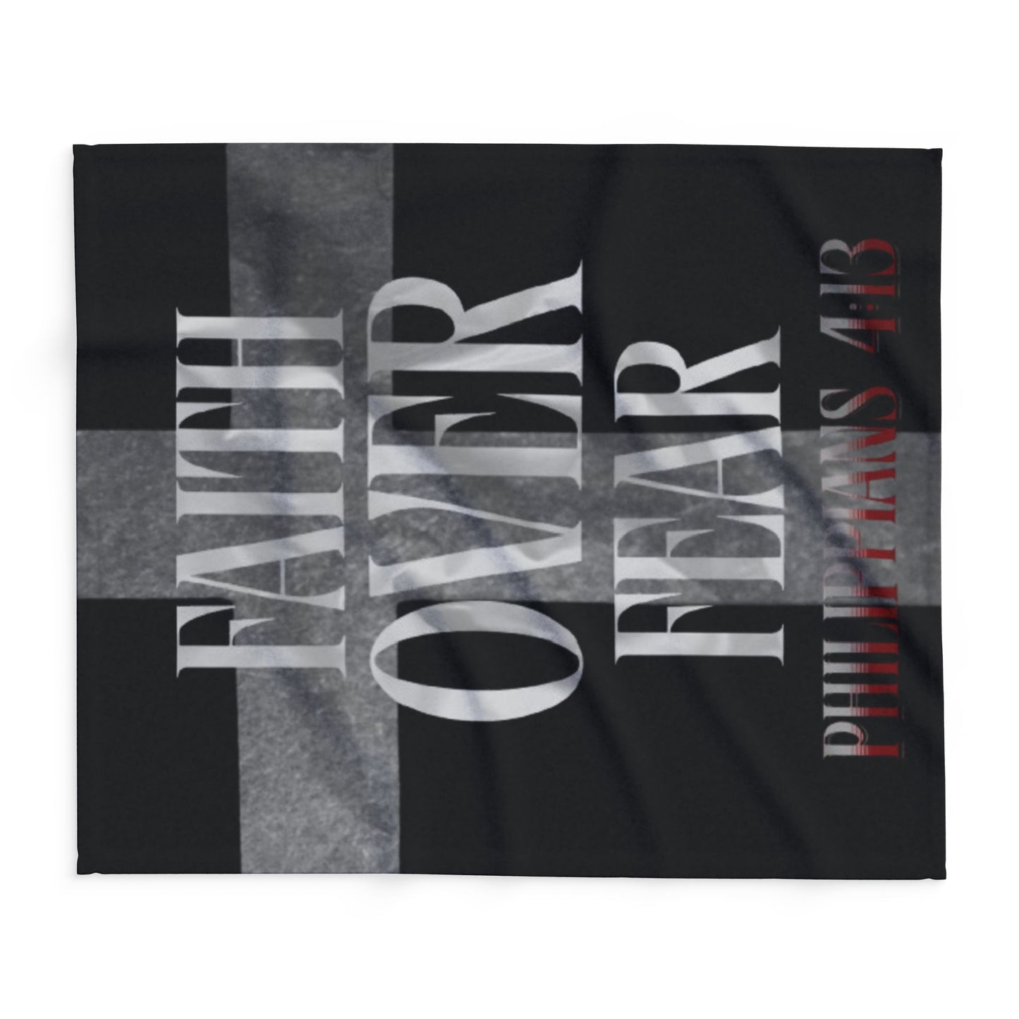 Faith Over Fear Fleece Blanket