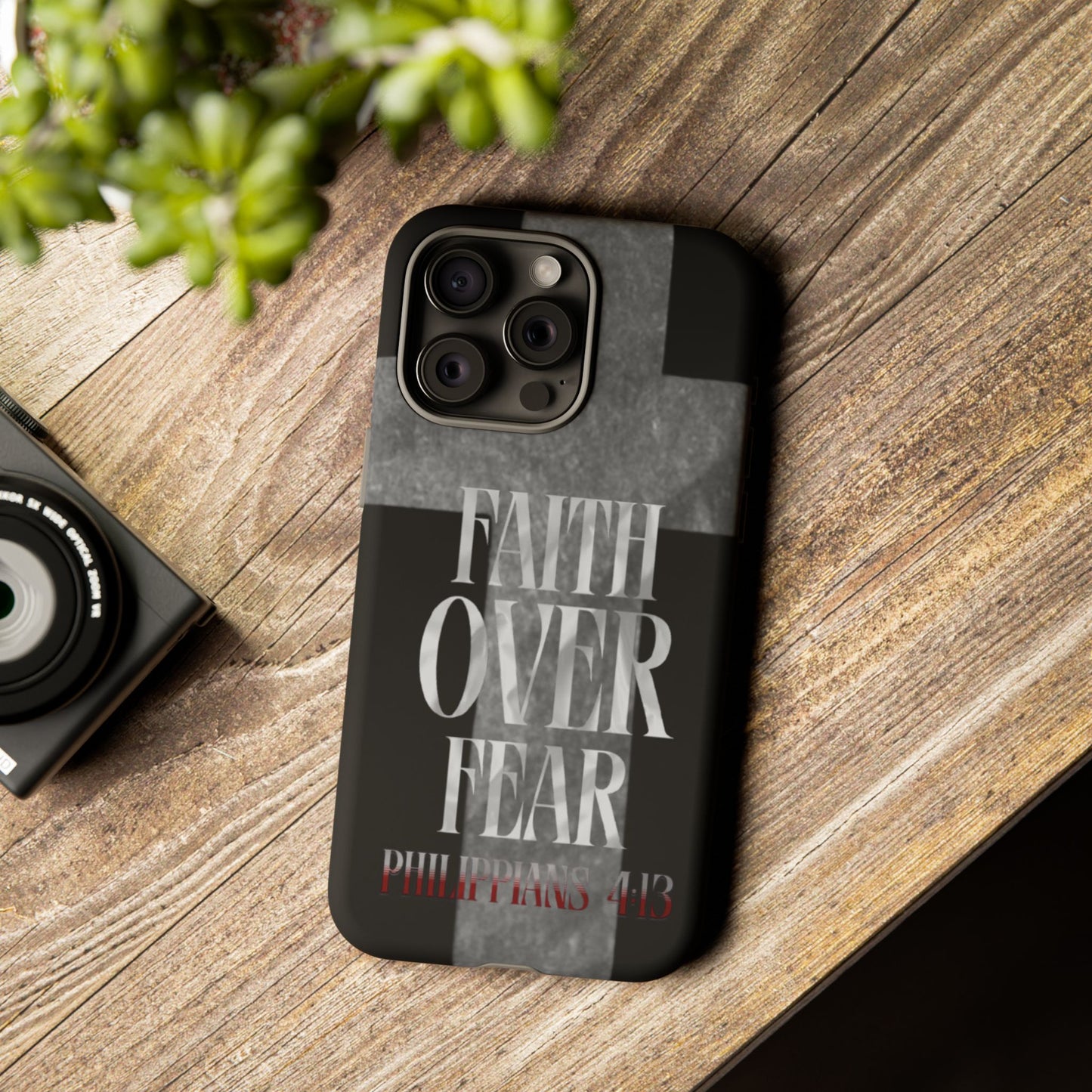 Phone Case - Faith Over Fear - Black