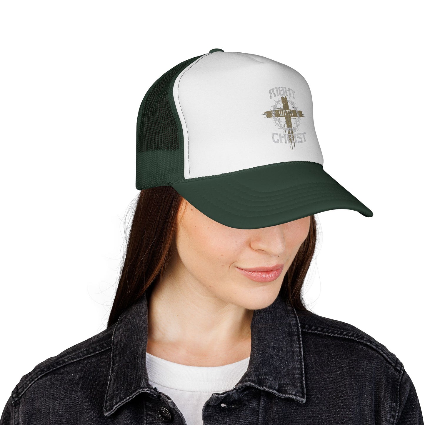 Right with Christ trucker cap