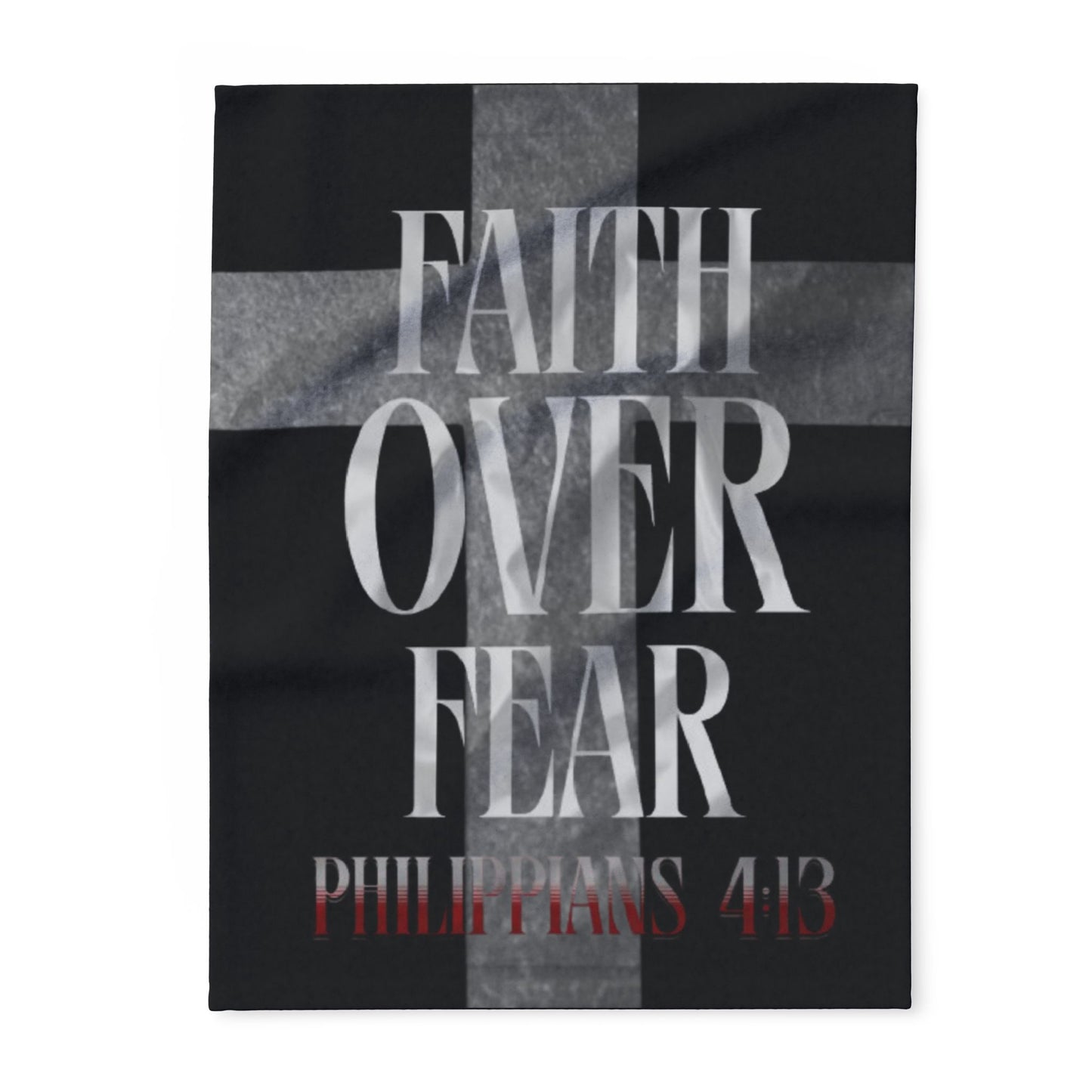 Faith Over Fear Fleece Blanket