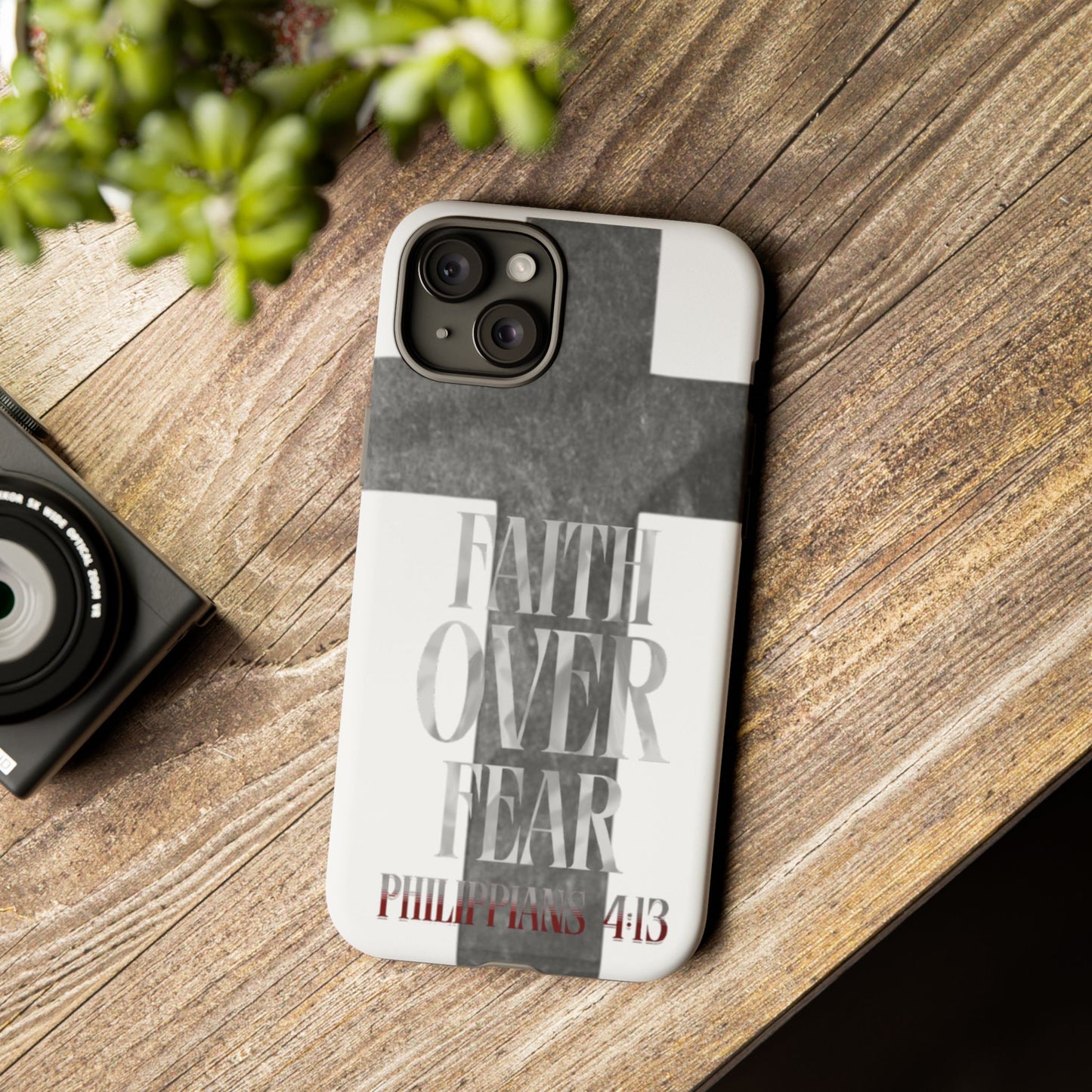 Phone Case - Faith Over Fear - White