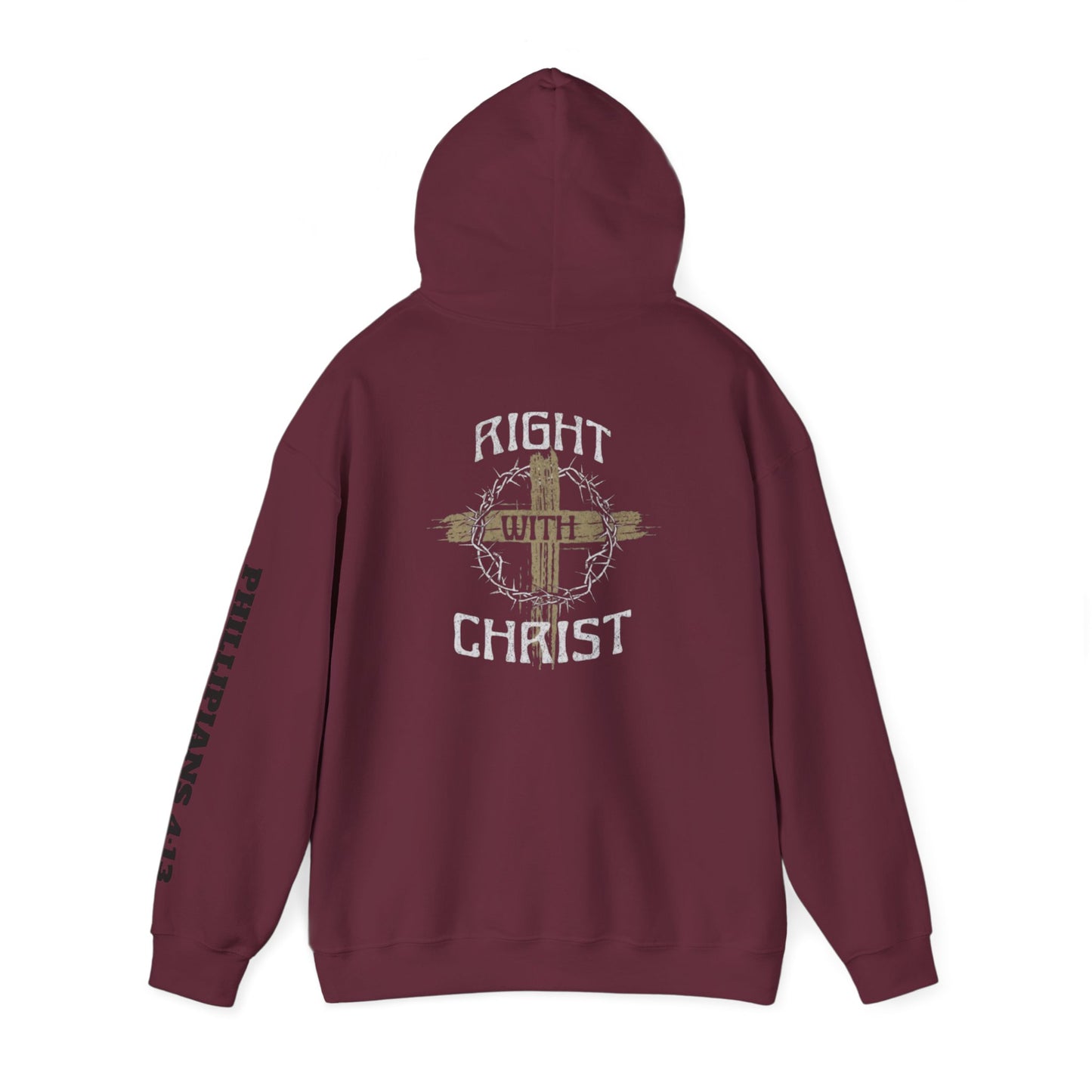 Christian Unisex Hoodie - Right with Christ Design