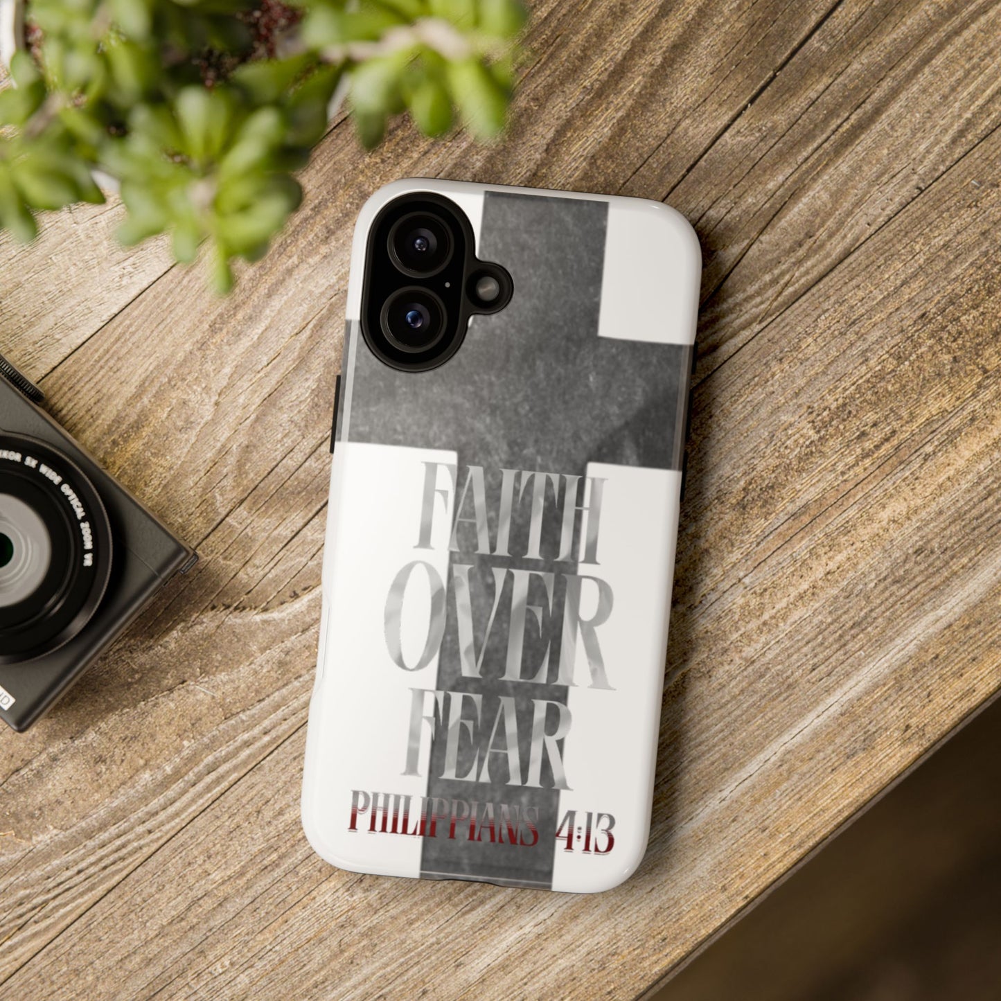 Phone Case - Faith Over Fear - White