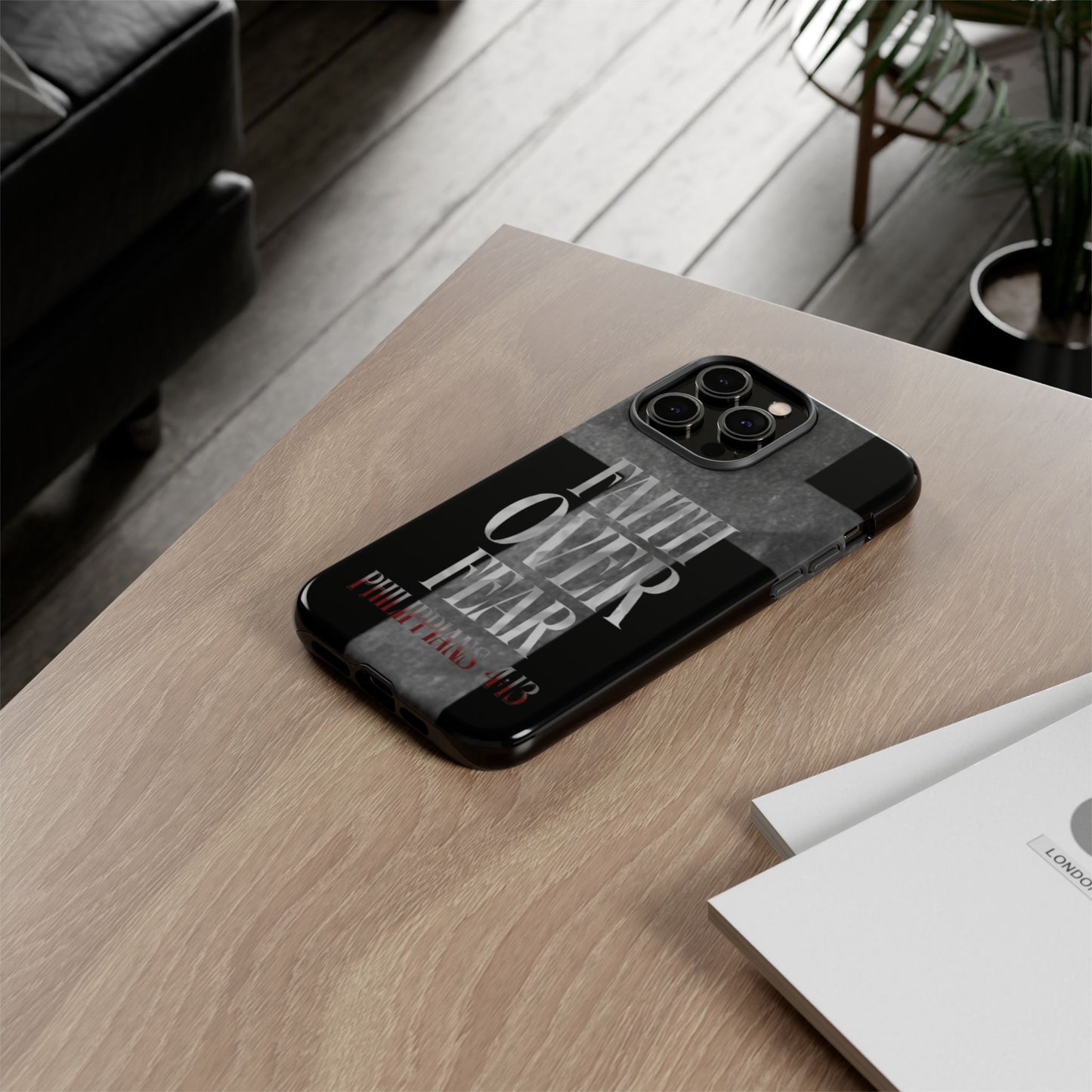 Phone Case - Faith Over Fear - Black