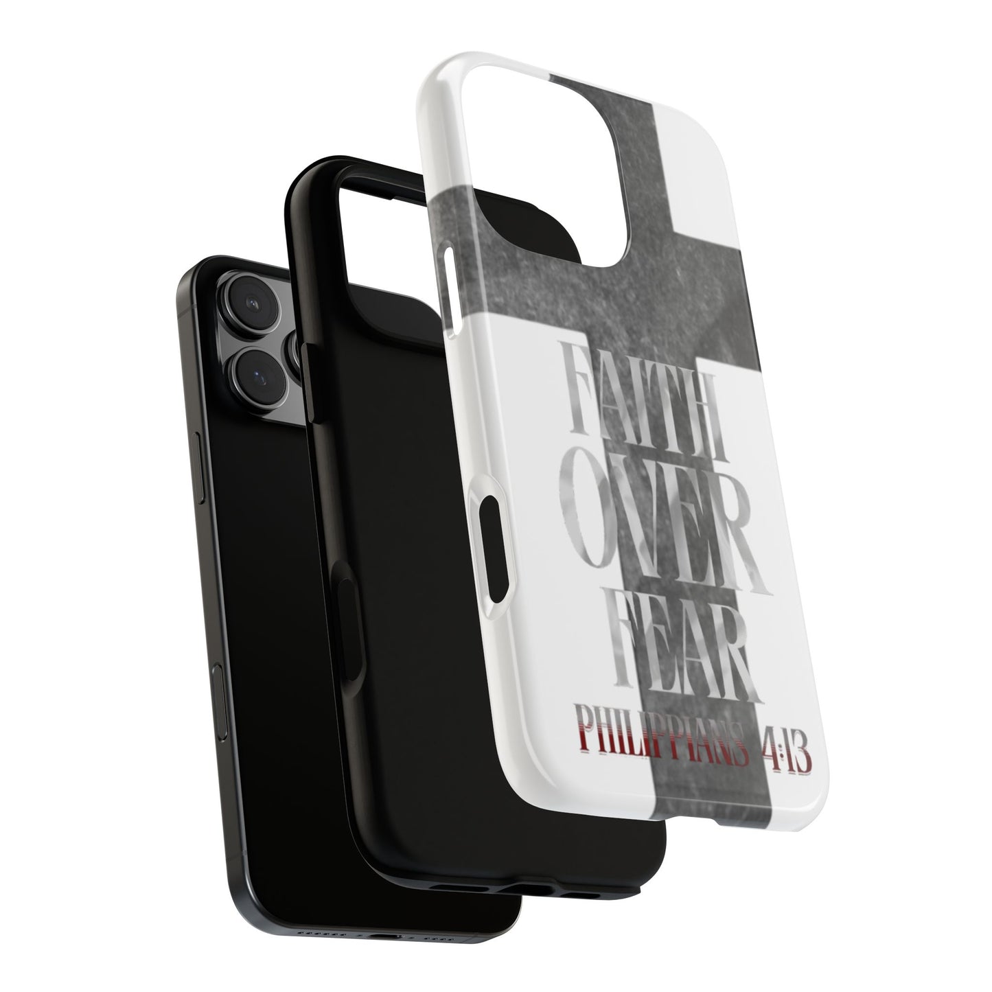 Phone Case - Faith Over Fear - White