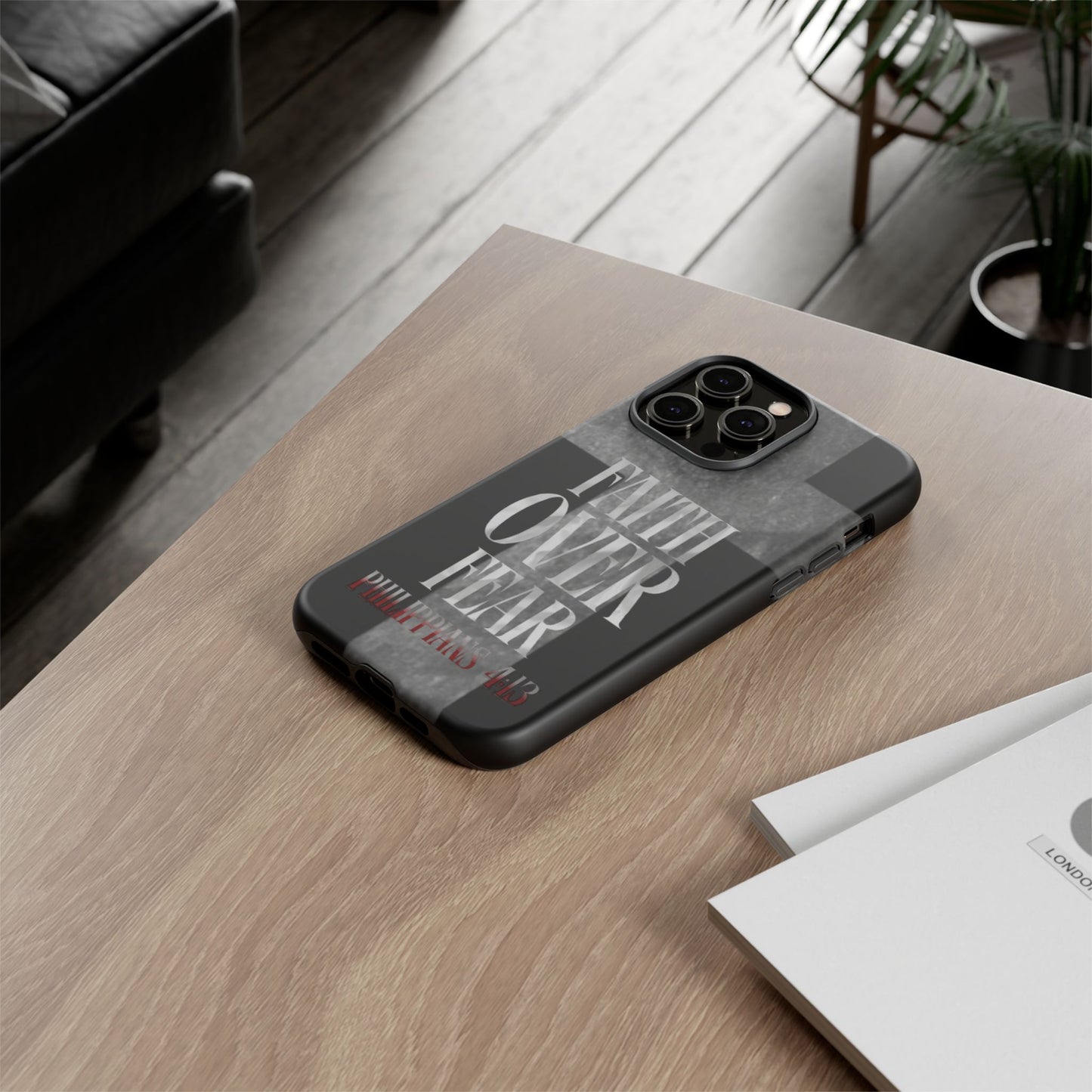 Phone Case - Faith Over Fear - Black
