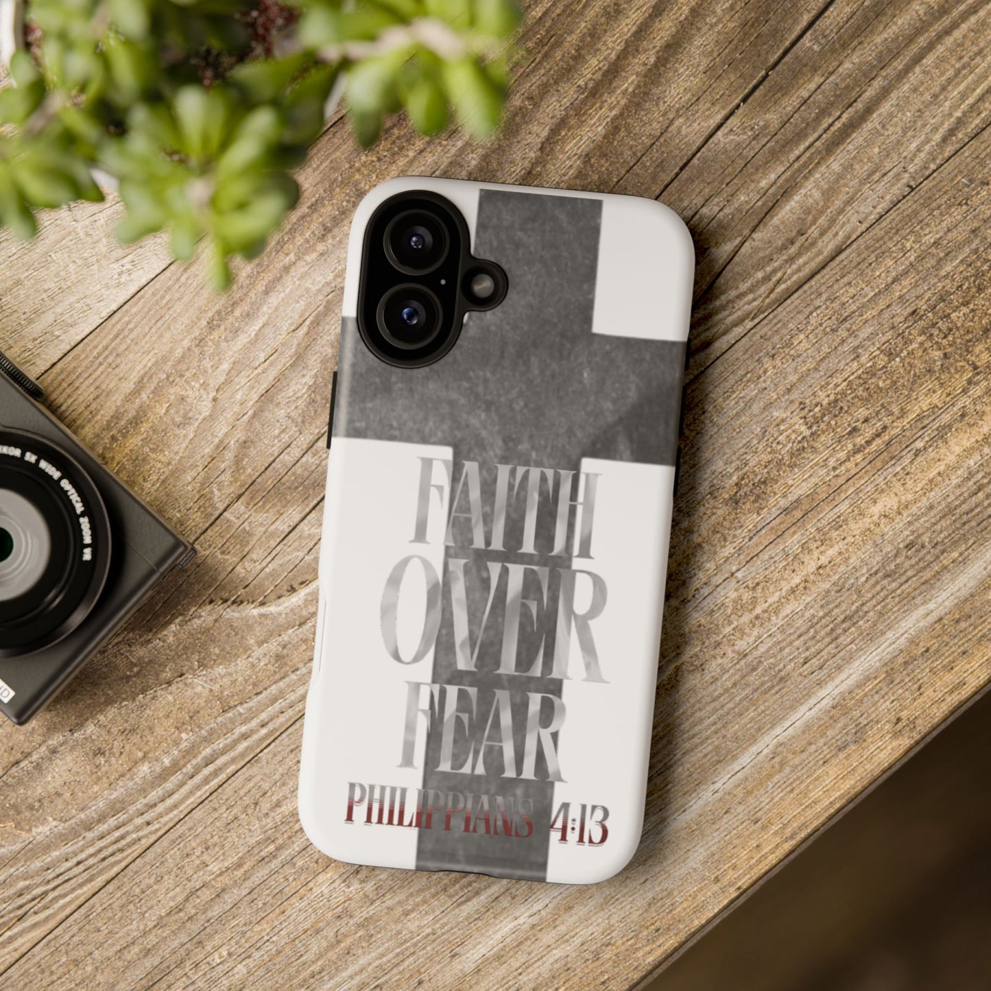 Phone Case - Faith Over Fear - White