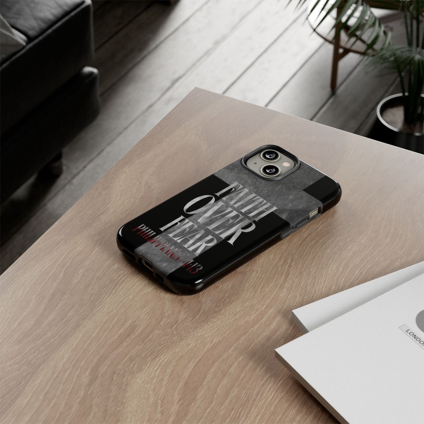 Phone Case - Faith Over Fear - Black