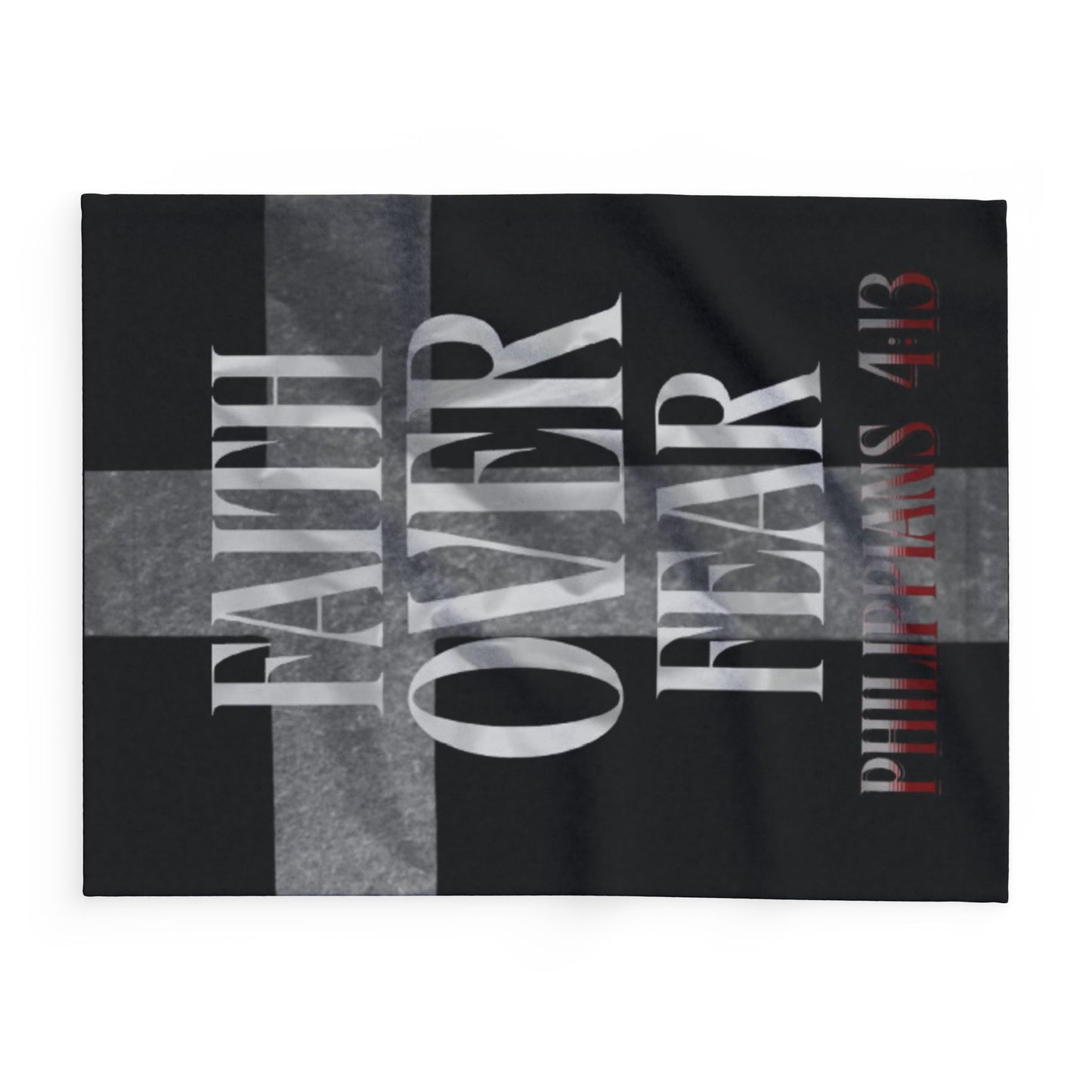 Faith Over Fear Fleece Blanket