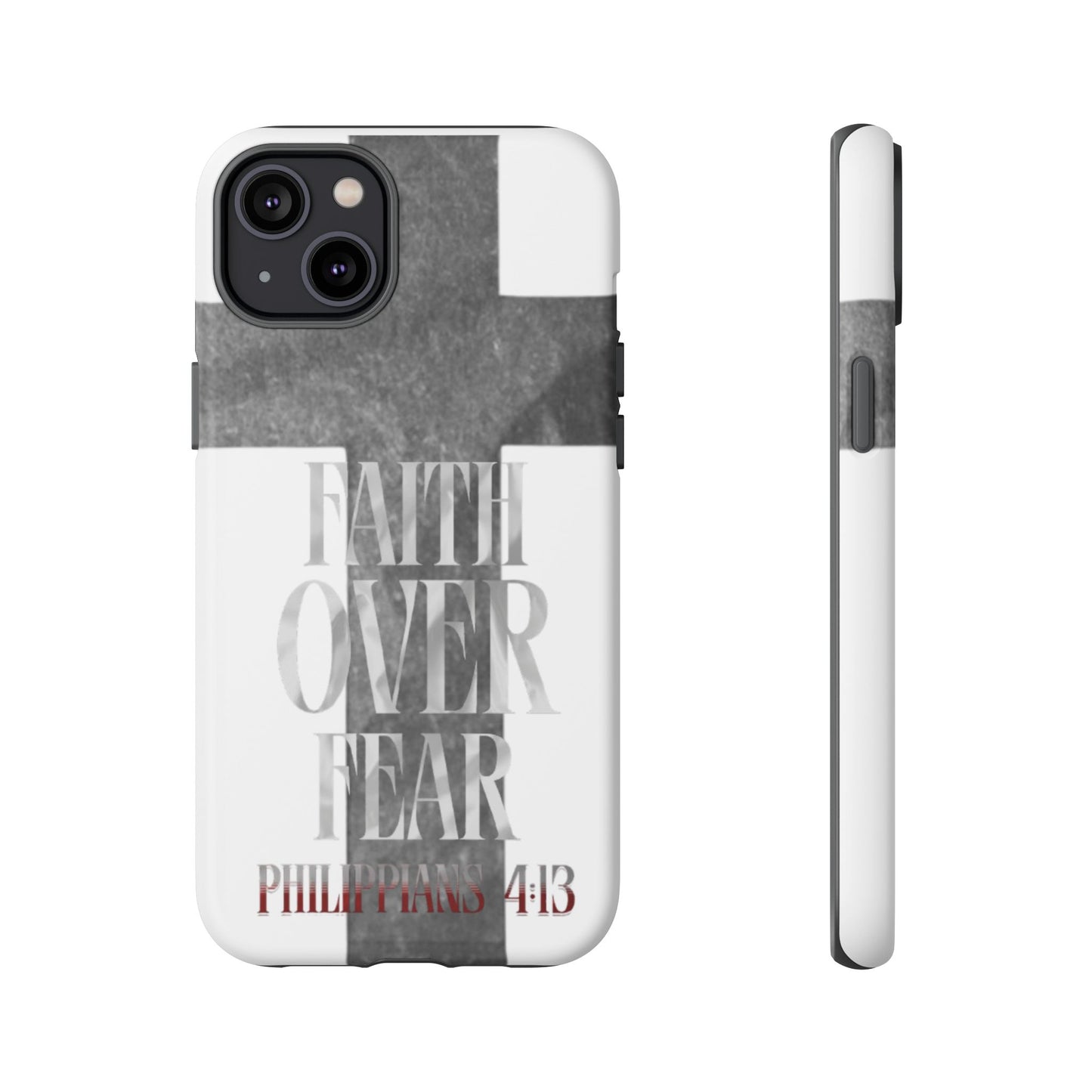 Phone Case - Faith Over Fear - White