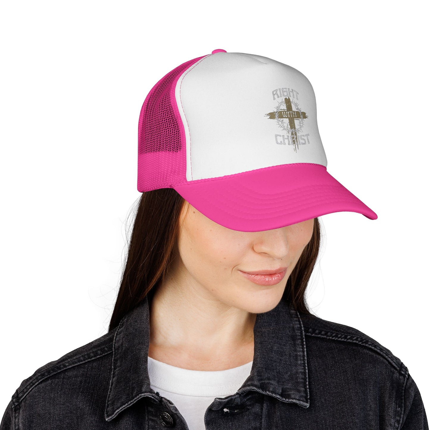 Right with Christ trucker cap