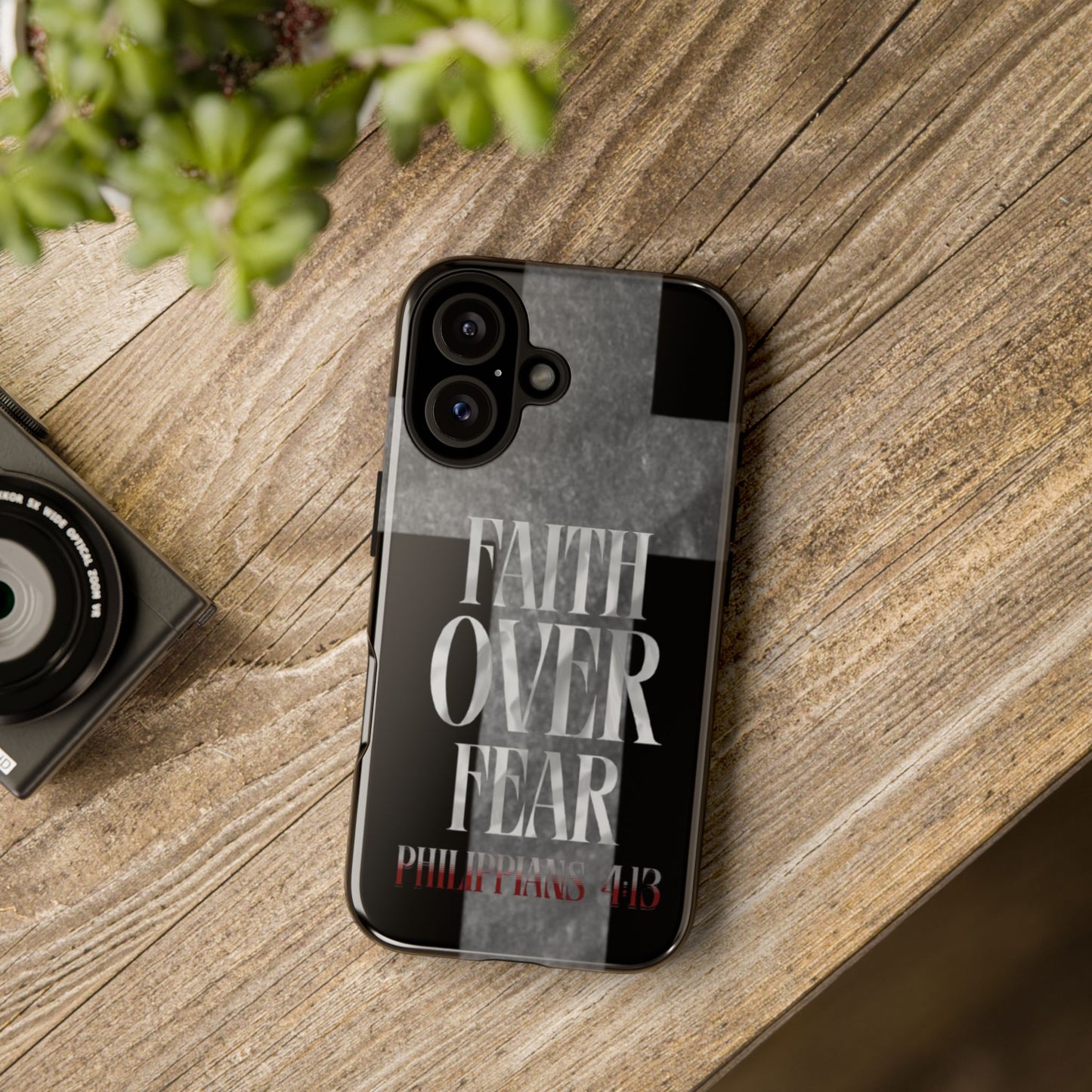 Phone Case - Faith Over Fear - Black