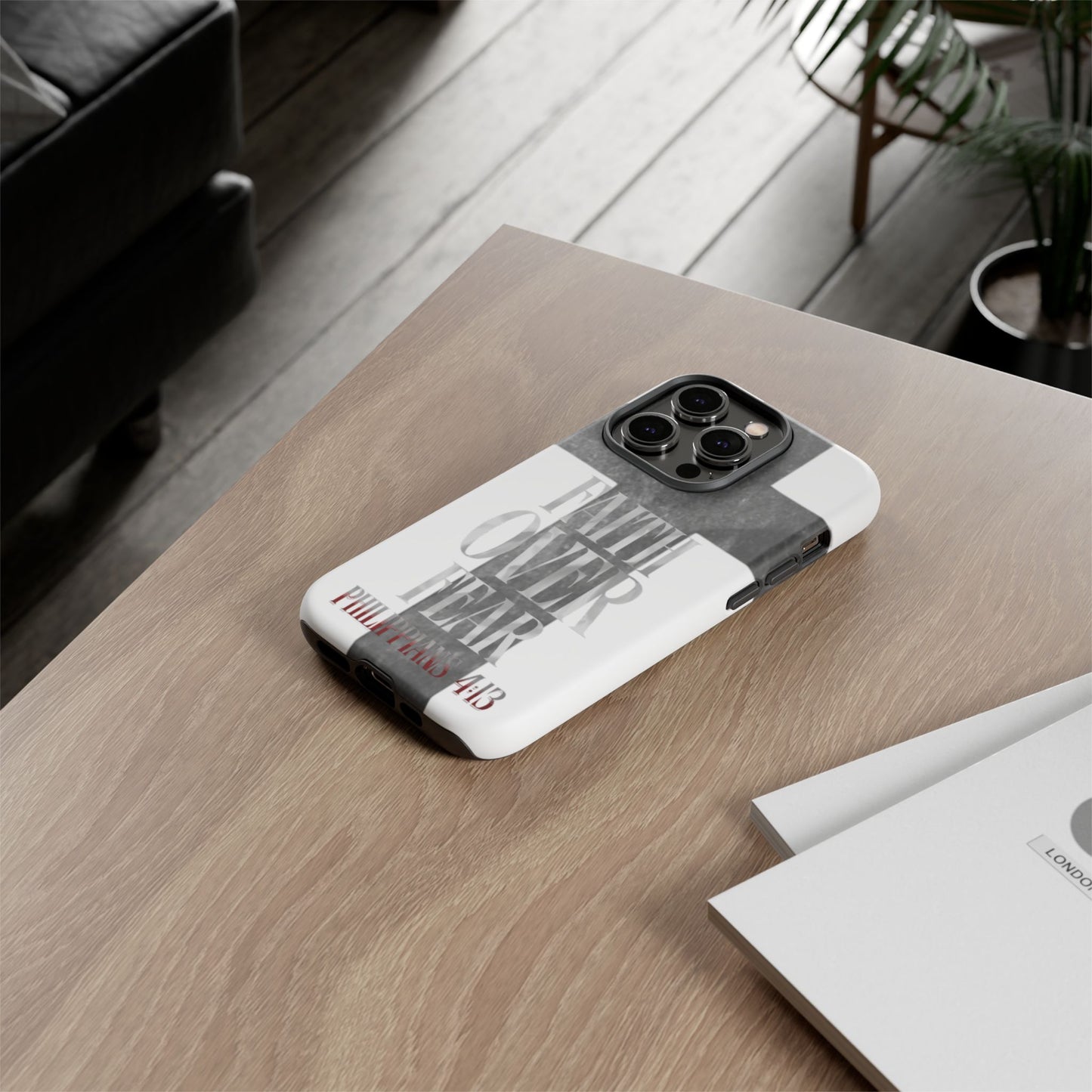 Phone Case - Faith Over Fear - White