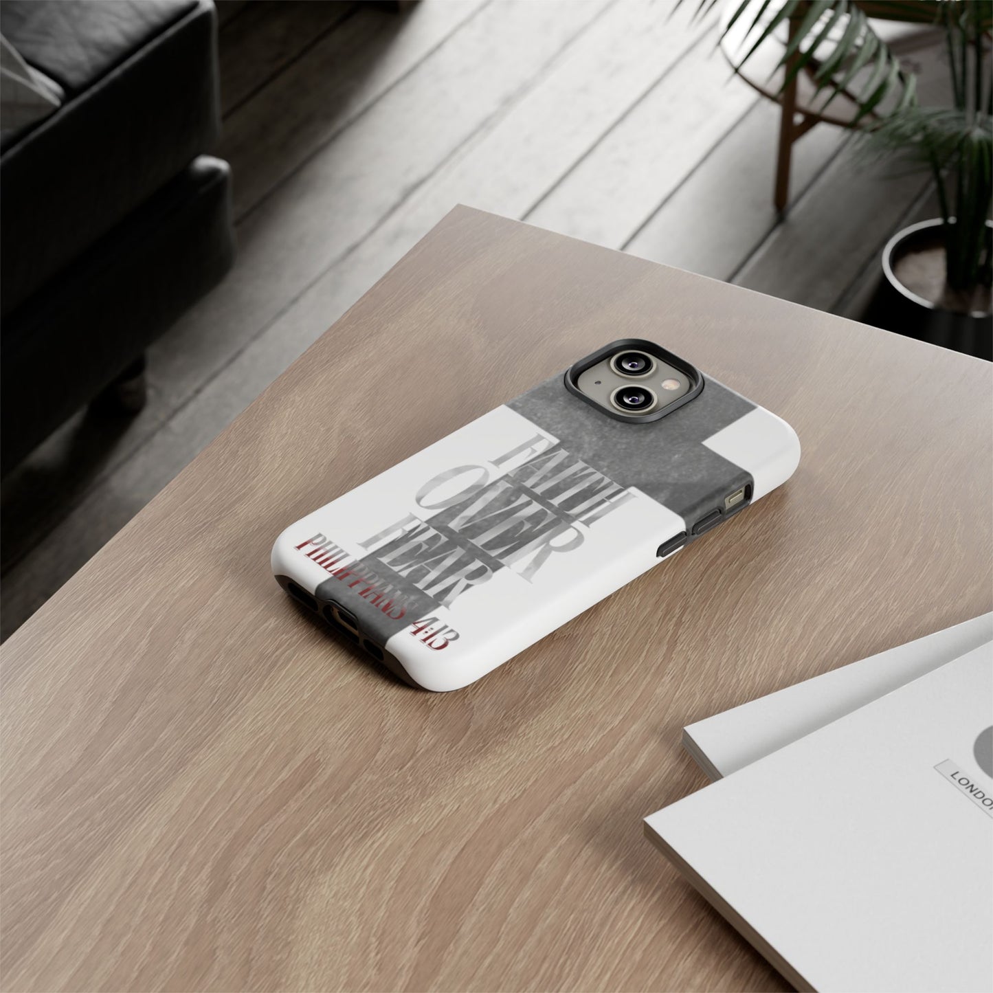 Phone Case - Faith Over Fear - White