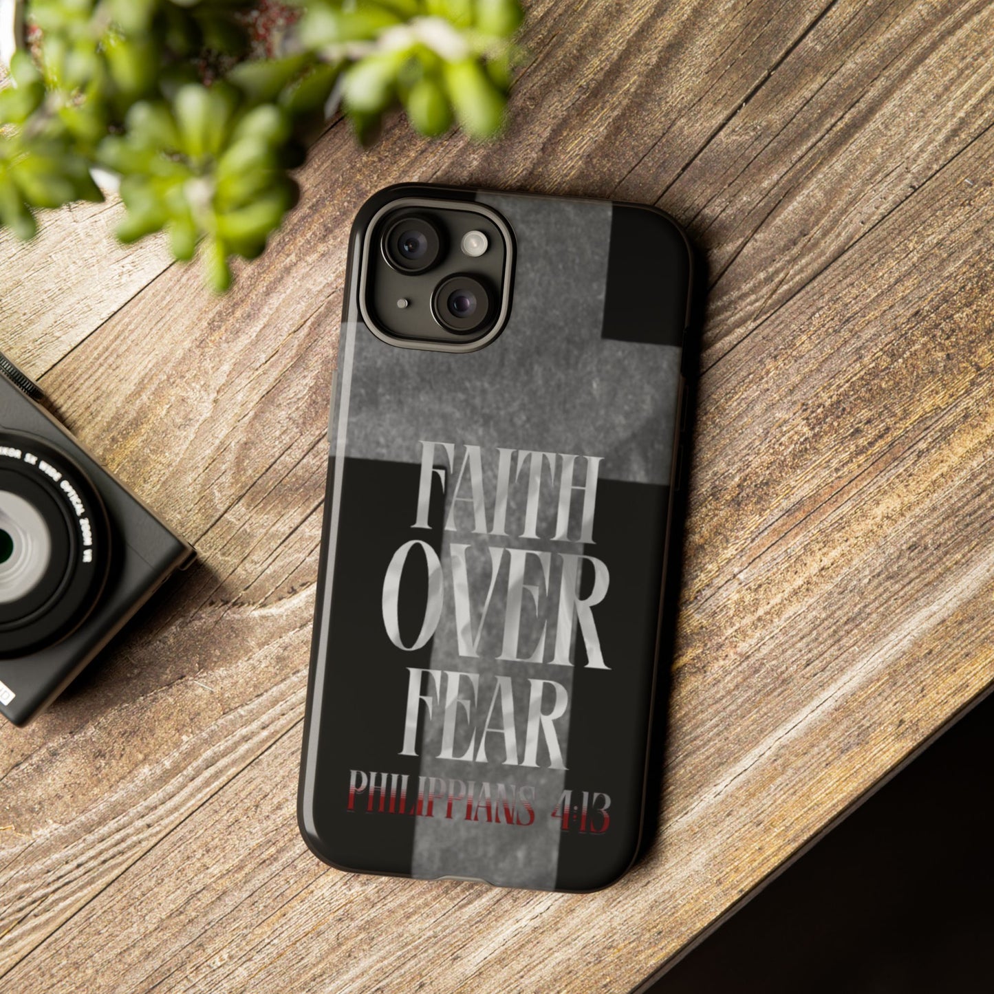 Phone Case - Faith Over Fear - Black
