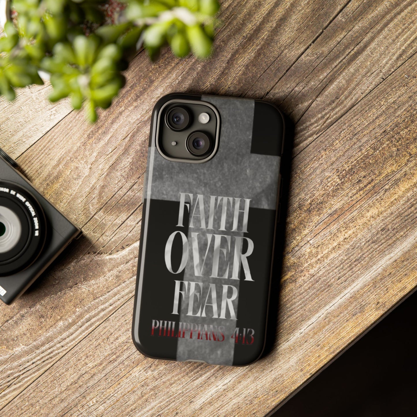 Phone Case - Faith Over Fear - Black