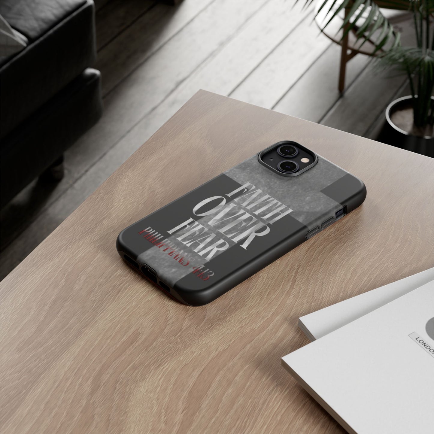 Phone Case - Faith Over Fear - Black