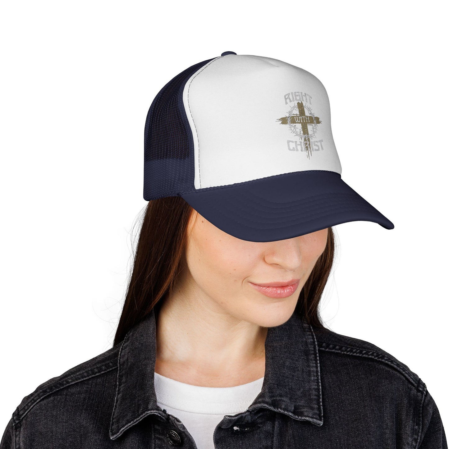 Right with Christ trucker cap