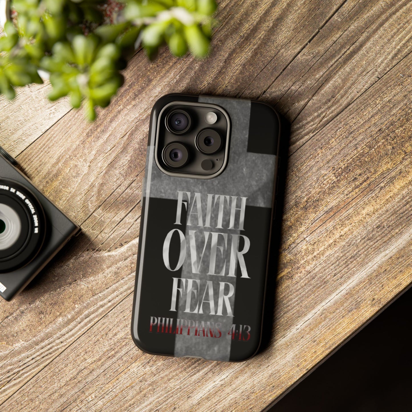 Phone Case - Faith Over Fear - Black