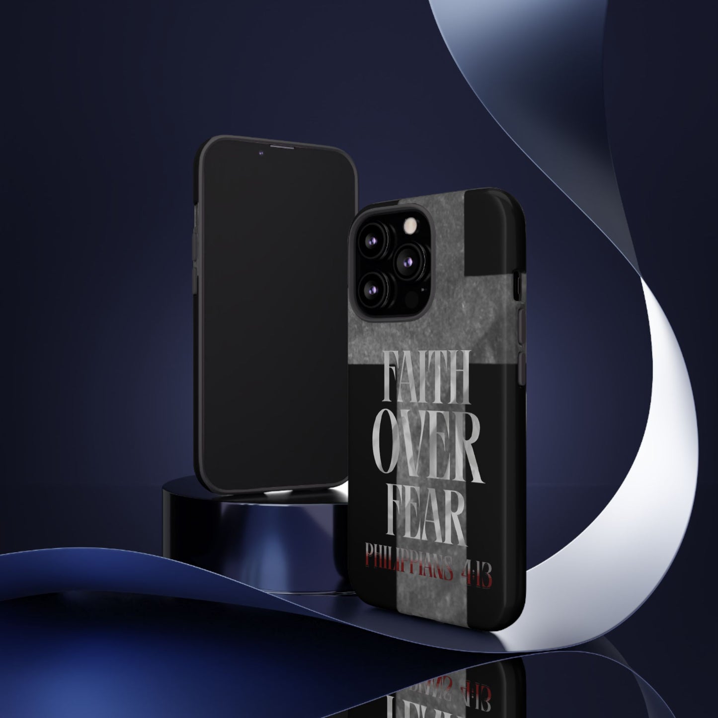 Phone Case - Faith Over Fear - Black