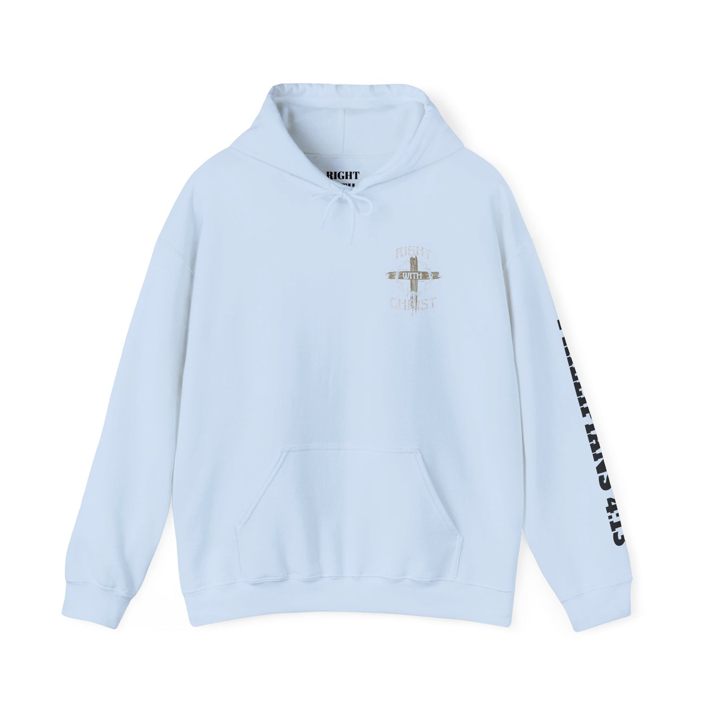 Christian Unisex Hoodie - Right with Christ Design