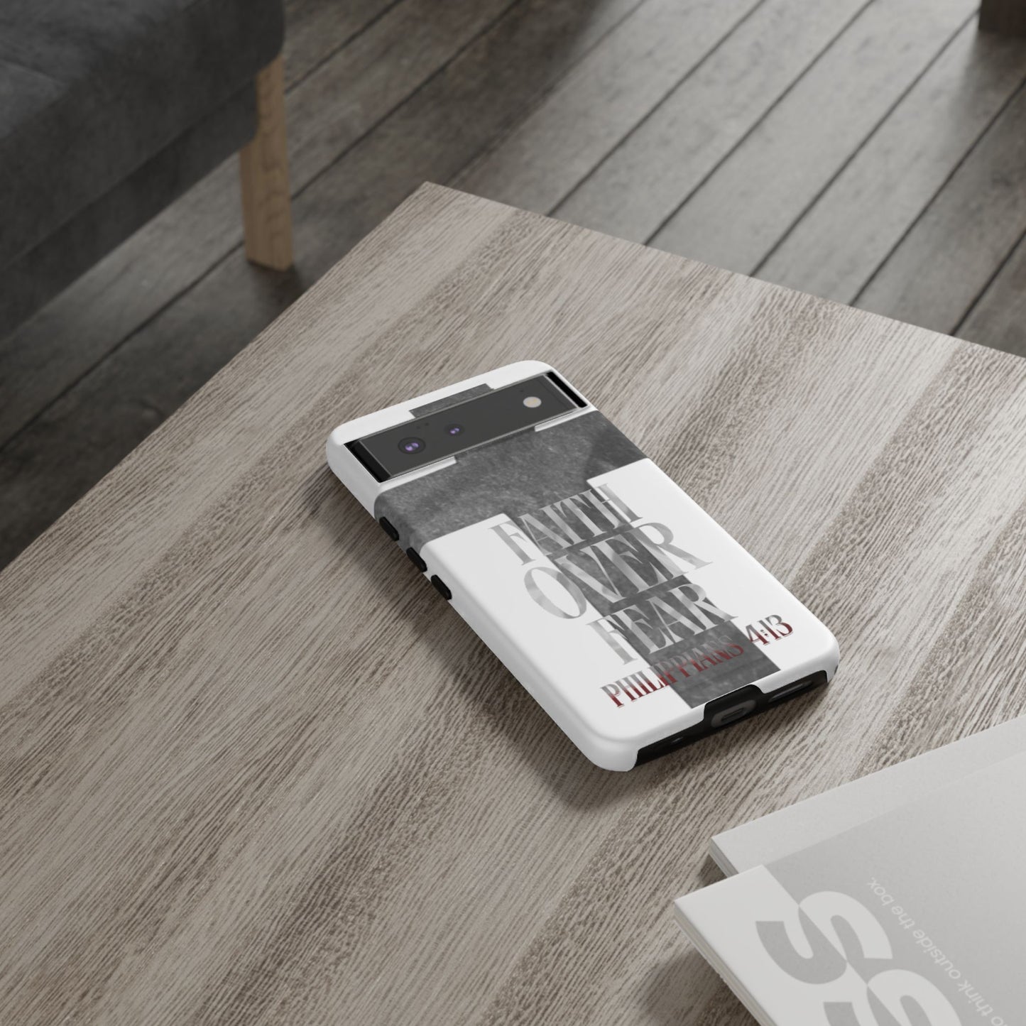 Phone Case - Faith Over Fear - White