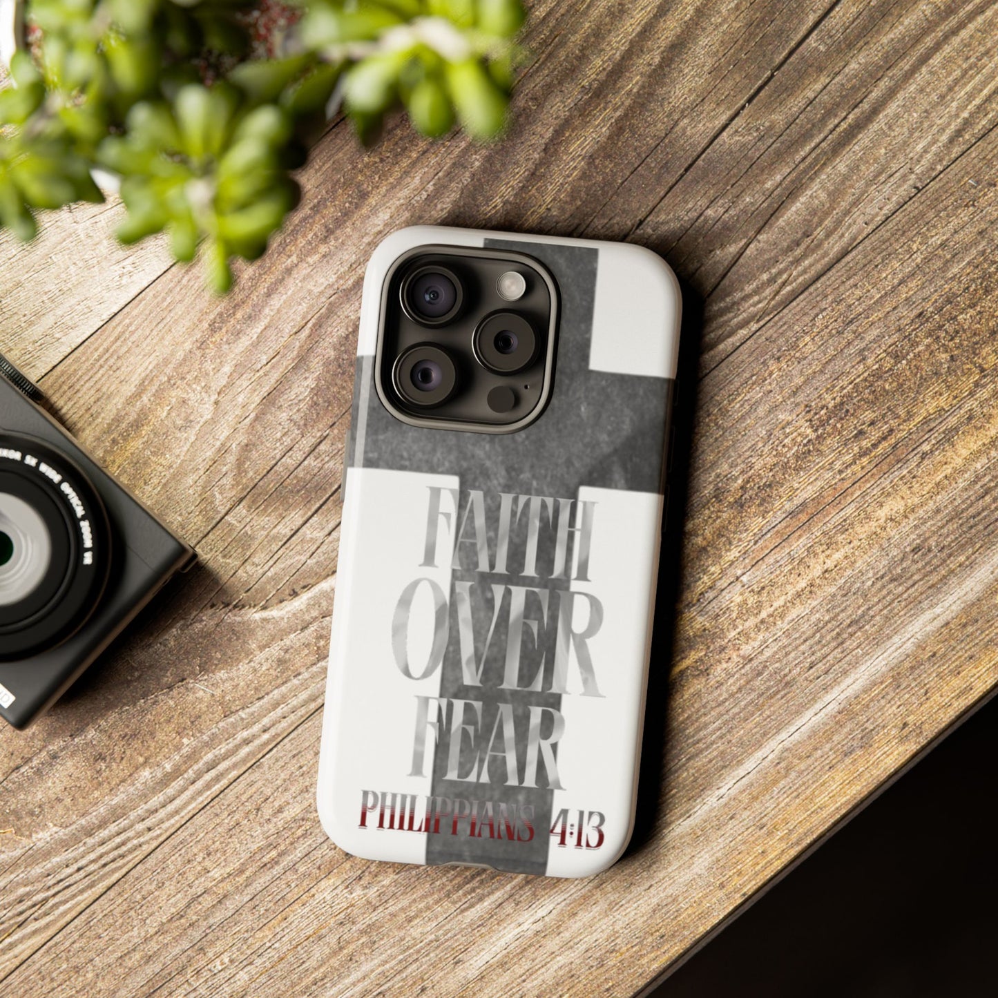 Phone Case - Faith Over Fear - White