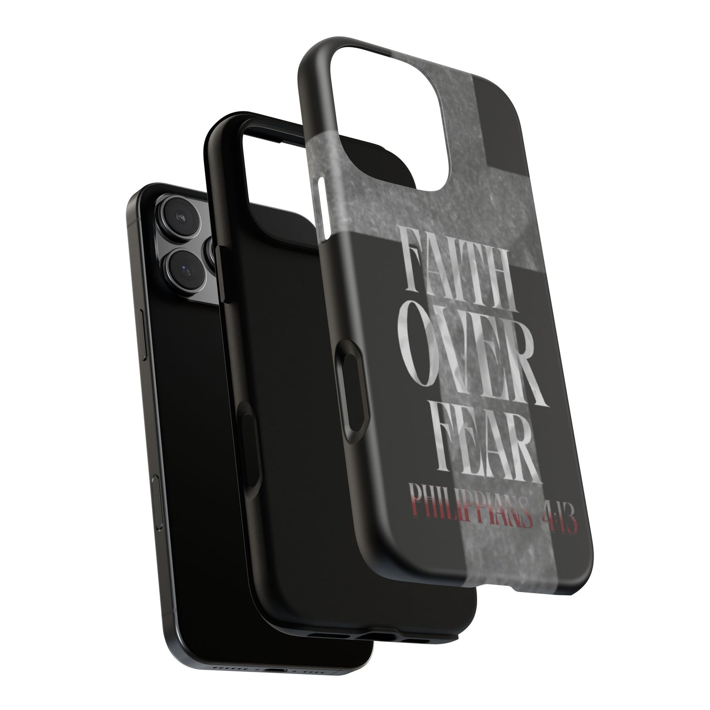 Phone Case - Faith Over Fear - Black