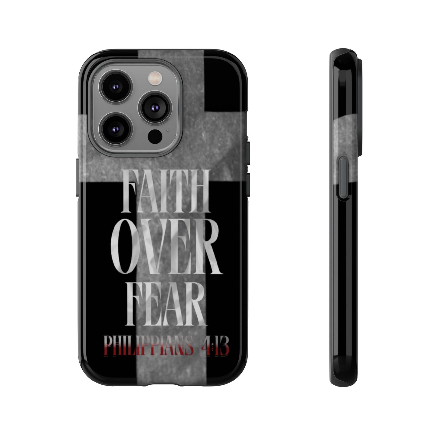 Phone Case - Faith Over Fear - Black
