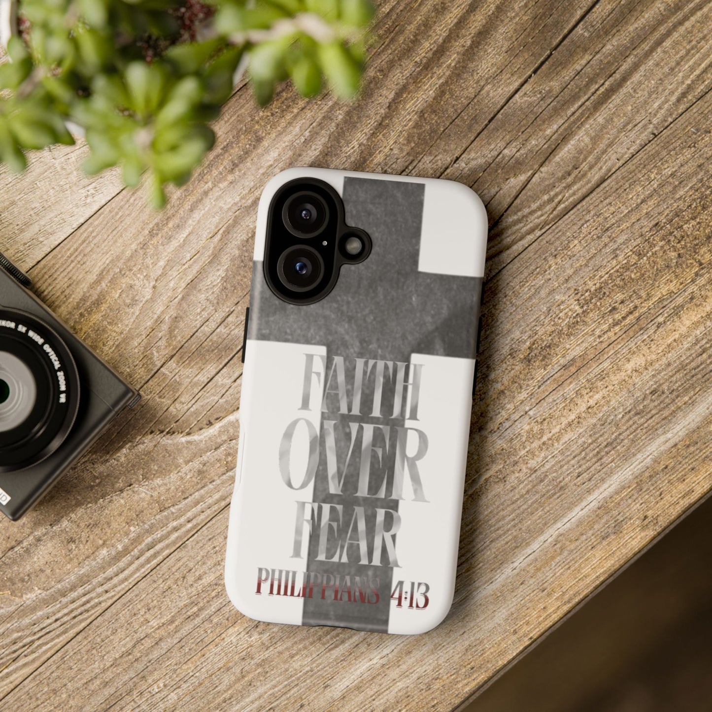 Phone Case - Faith Over Fear - White
