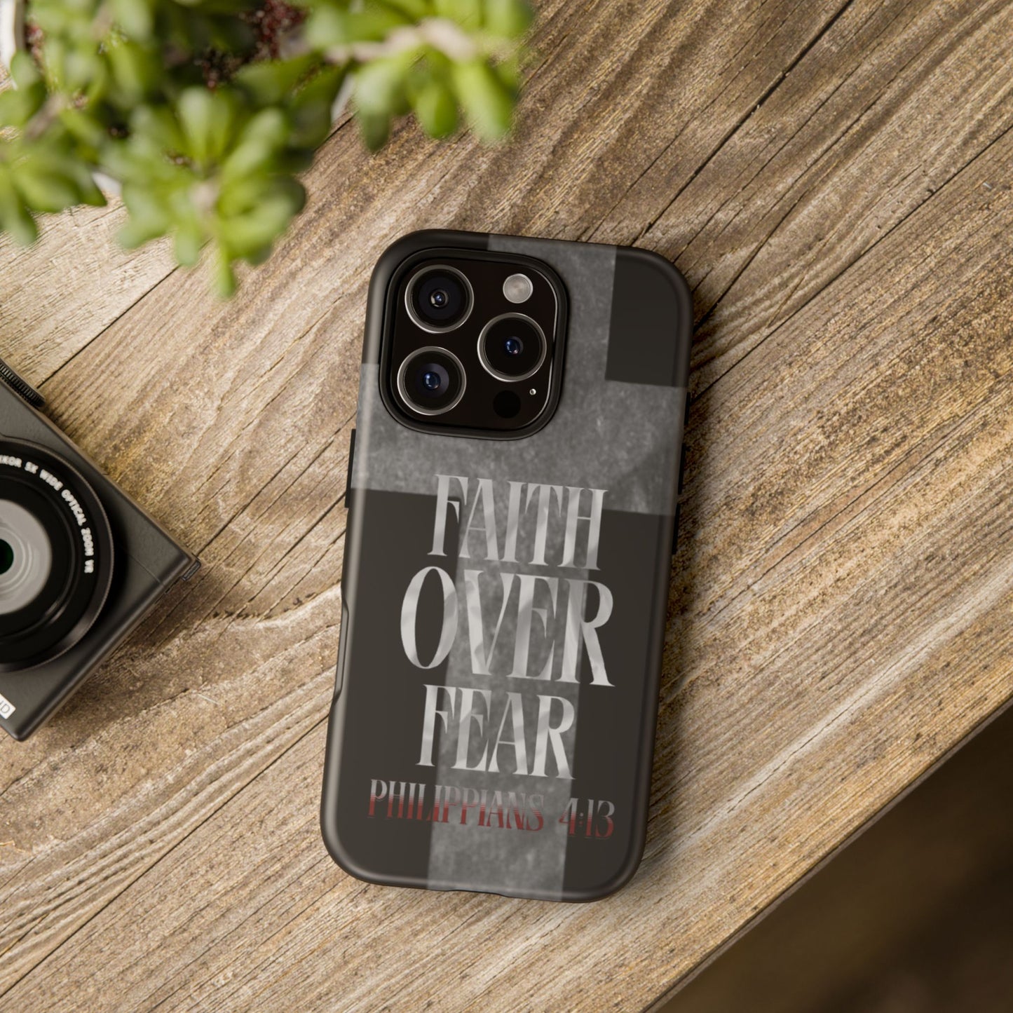 Phone Case - Faith Over Fear - Black
