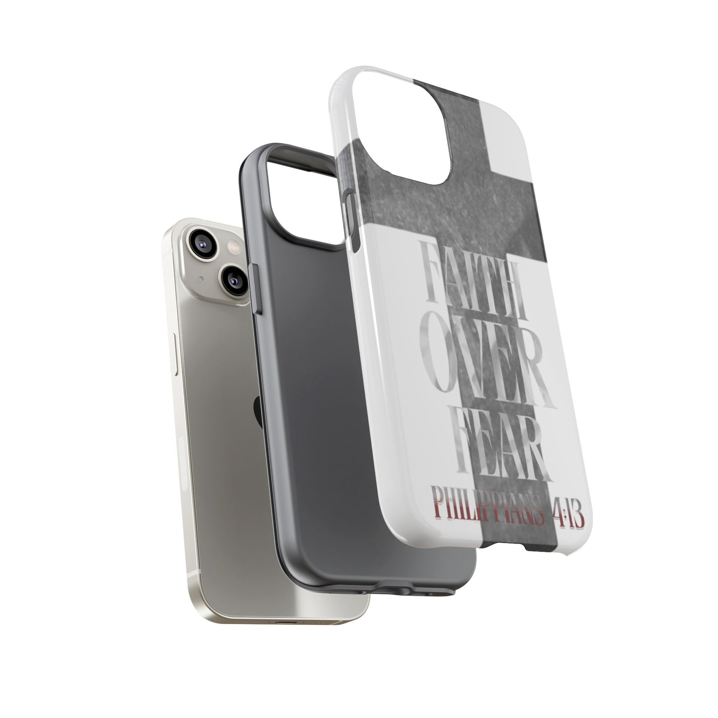 Phone Case - Faith Over Fear - White