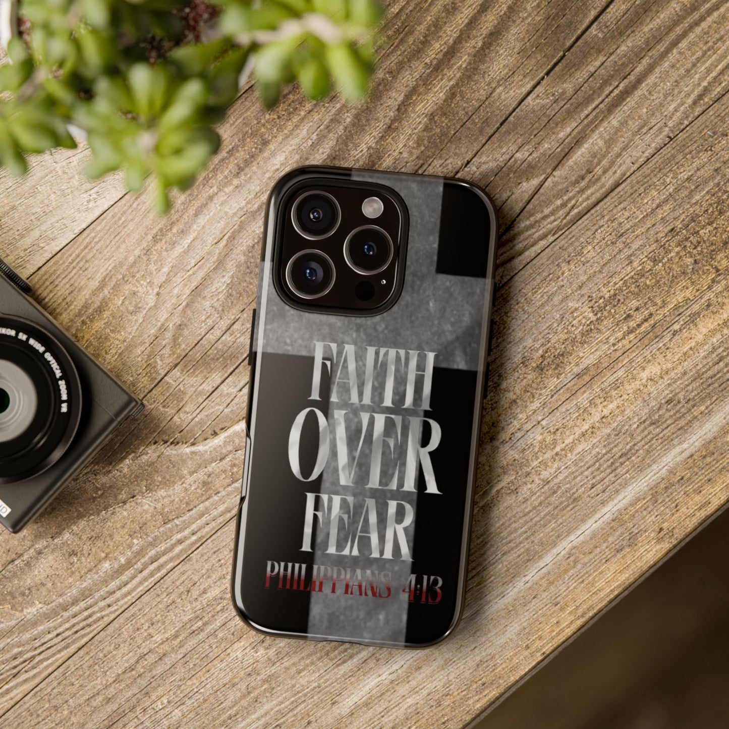 Phone Case - Faith Over Fear - Black