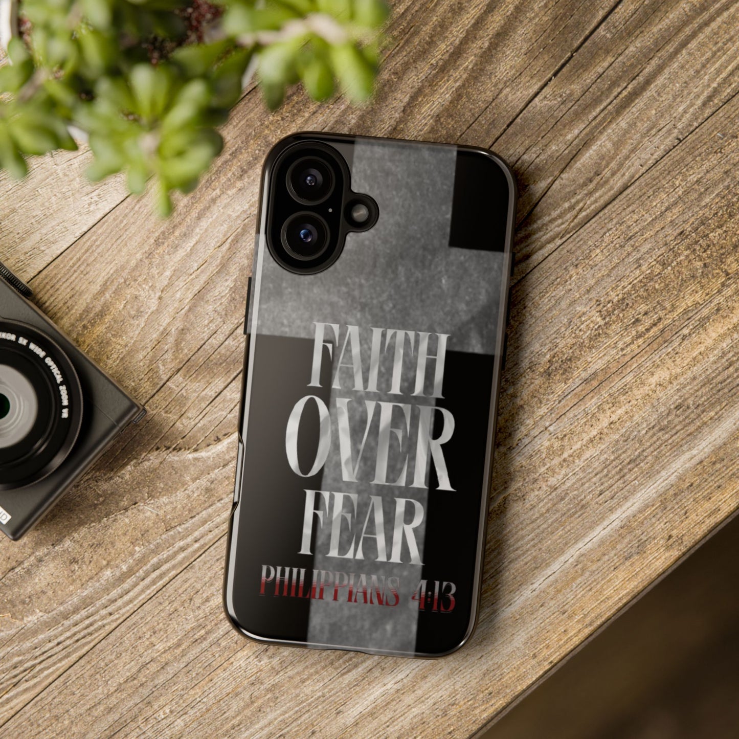 Phone Case - Faith Over Fear - Black