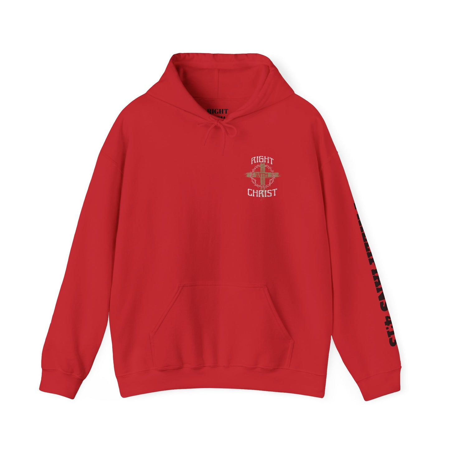 Christian Unisex Hoodie - Right with Christ Design