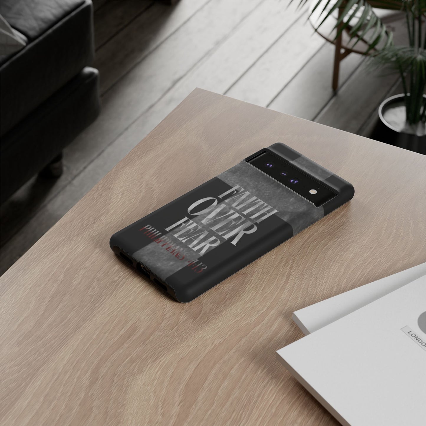 Phone Case - Faith Over Fear - Black
