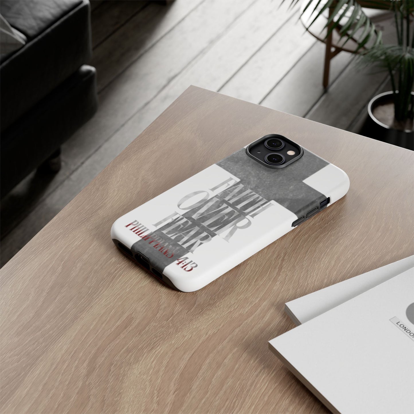 Phone Case - Faith Over Fear - White