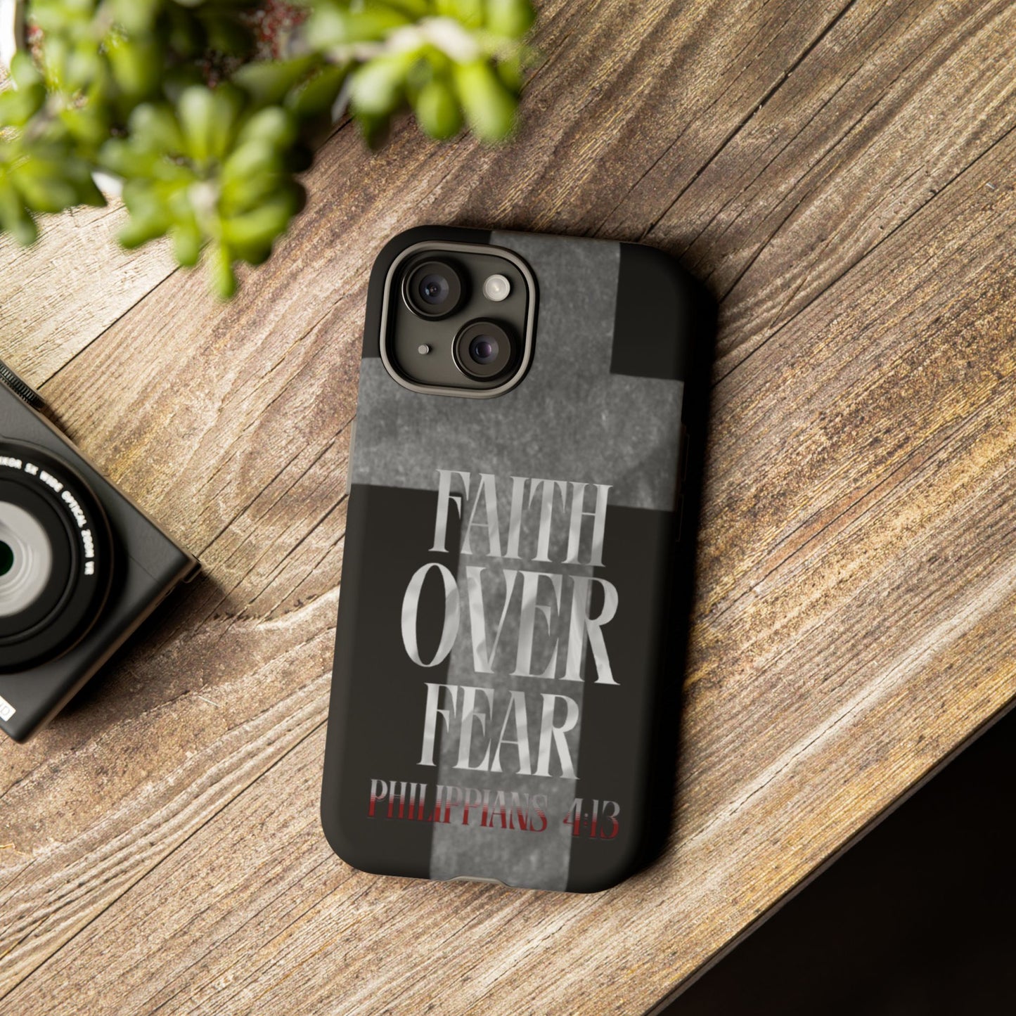 Phone Case - Faith Over Fear - Black