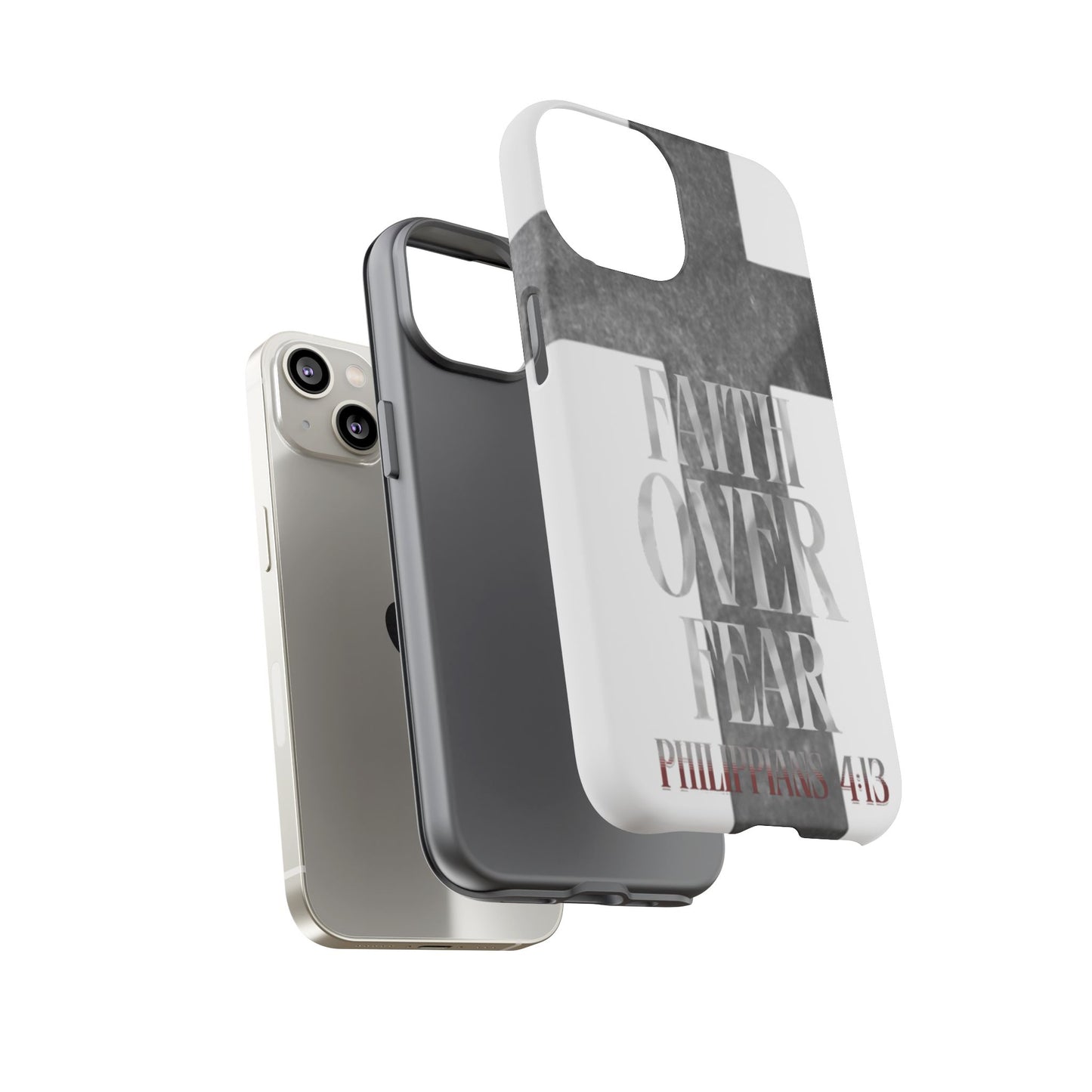 Phone Case - Faith Over Fear - White