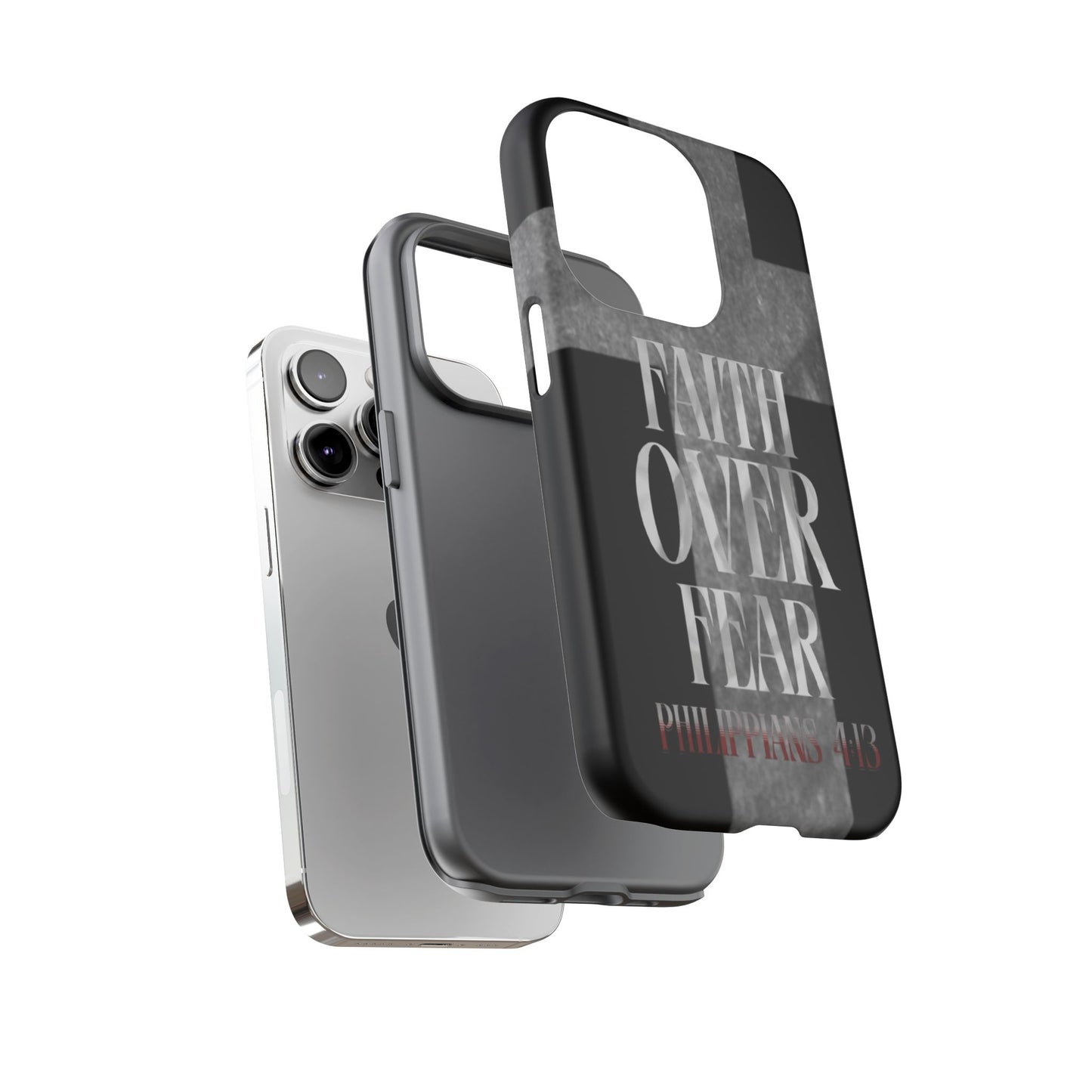 Phone Case - Faith Over Fear - Black